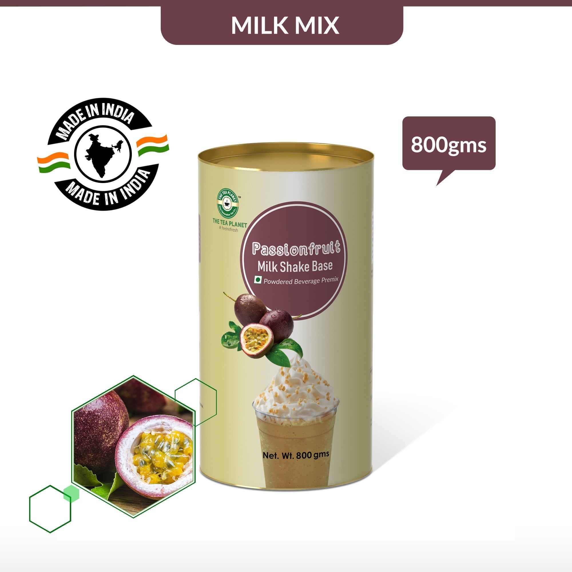 Passion Fruit Milkshake Mix - 800 gms