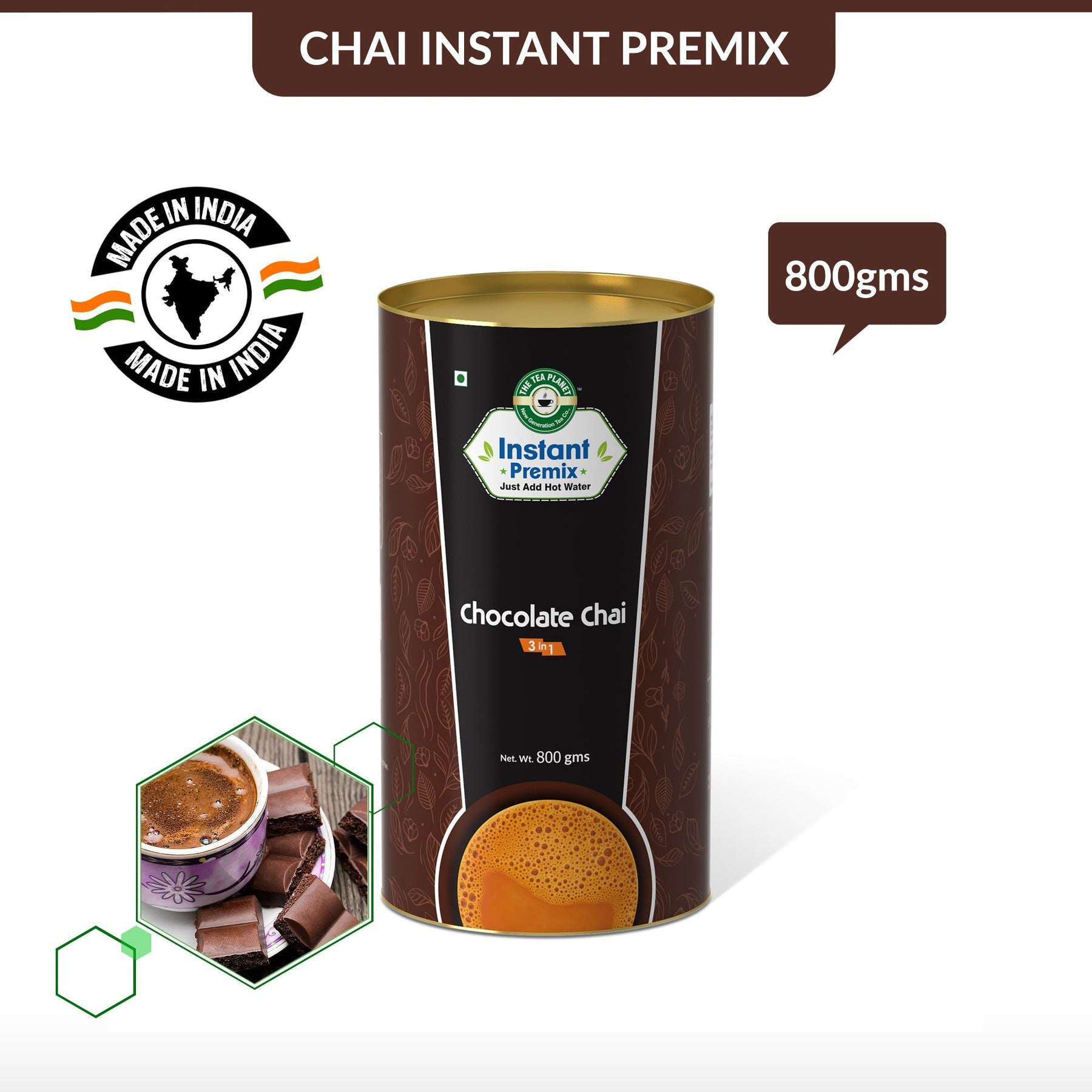 Chocolate Chai Premix (3 in 1) - 400 gms