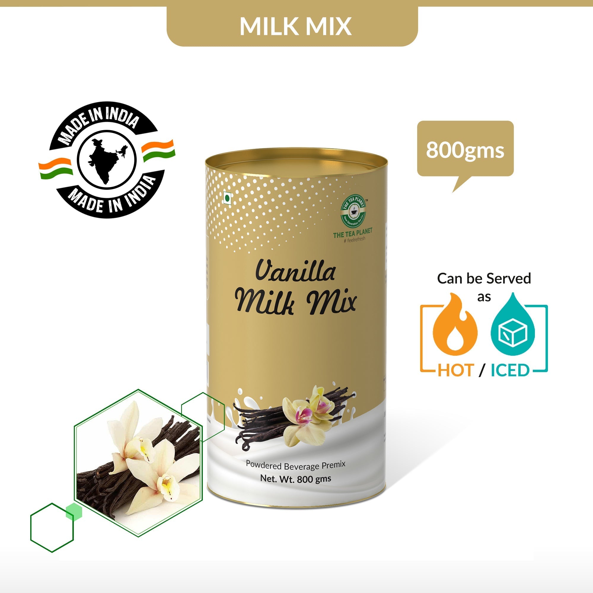 Vanilla Flavor Milk Mix - 800 gms