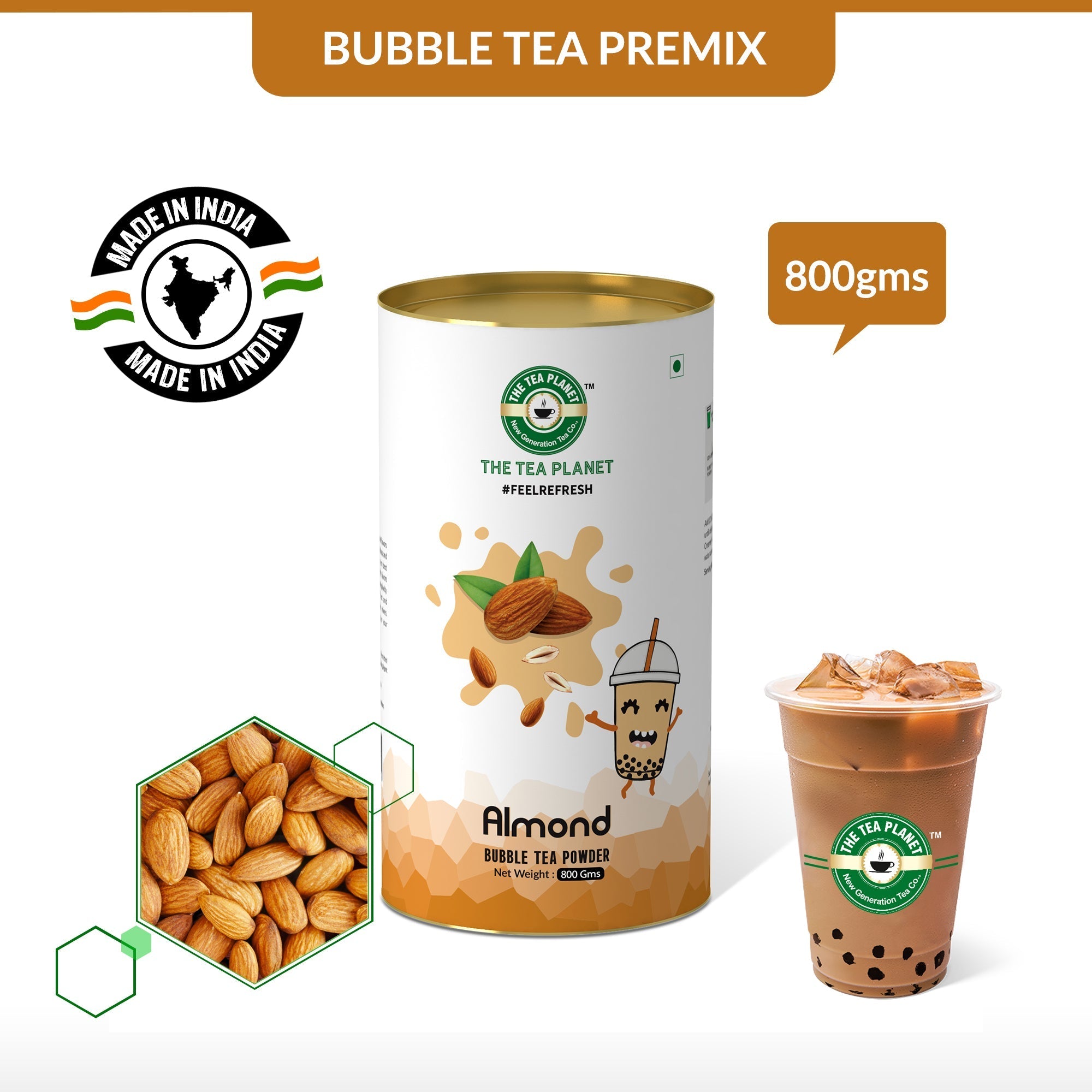 Almond Bubble Tea Premix - 800 gms