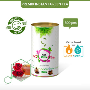 Rose Flavored Instant Green Tea - 400 gms