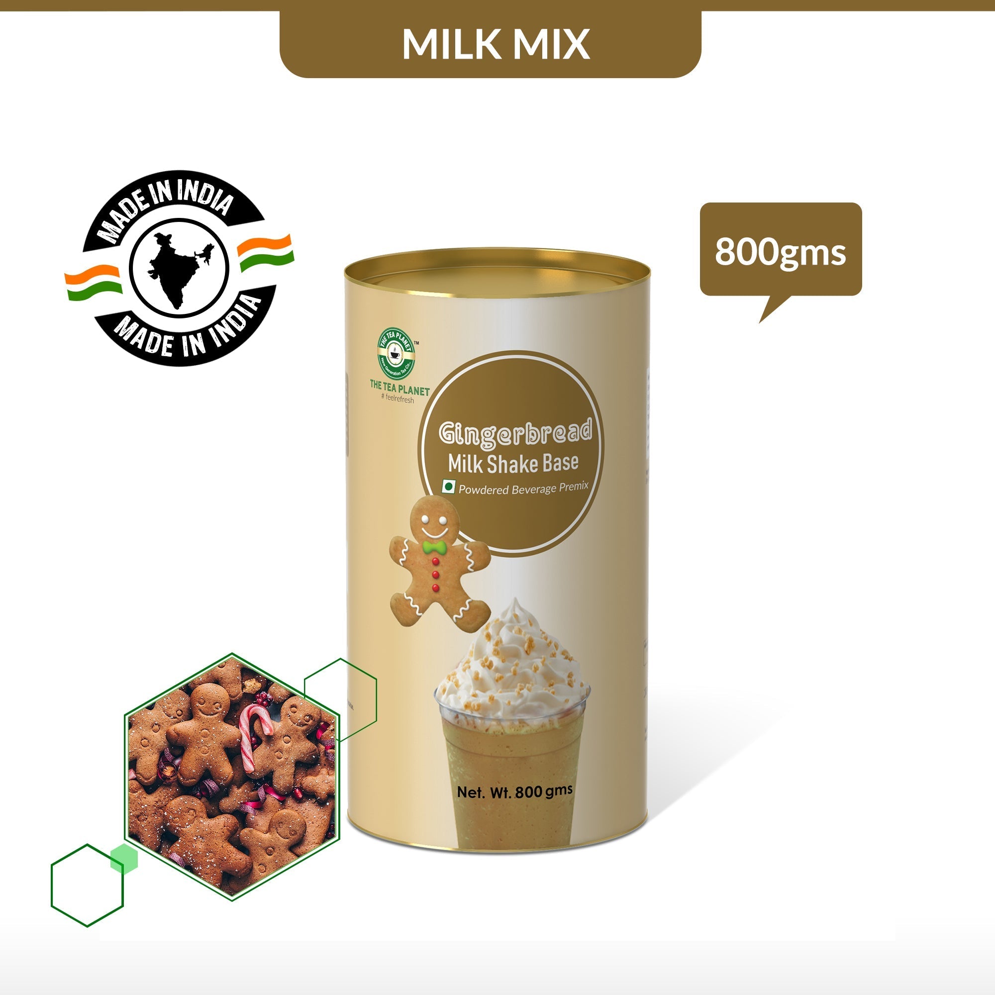 Gingerbread Milkshake Mix - 800 gms