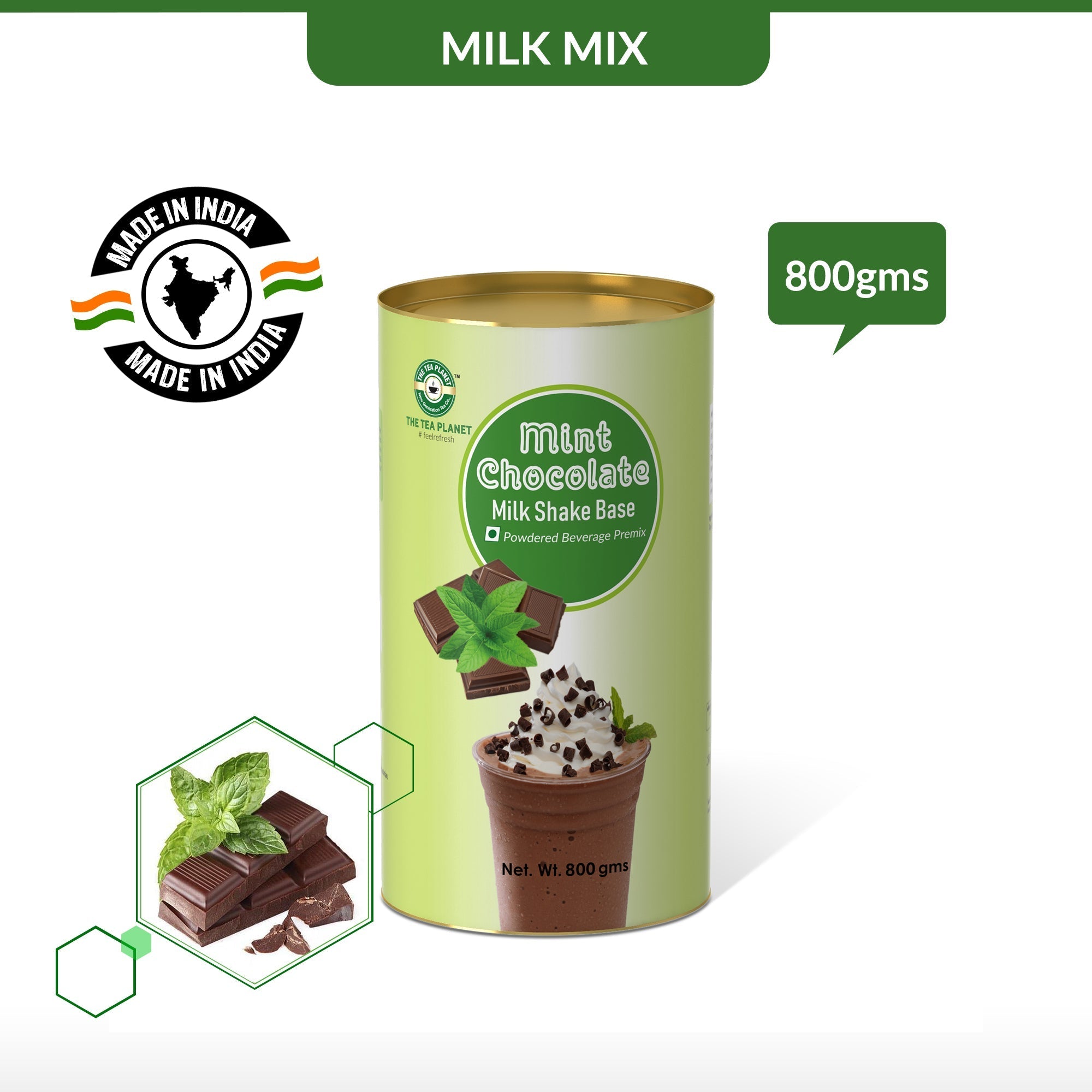 Mint Chocolate Milkshake Mix - 800 gms