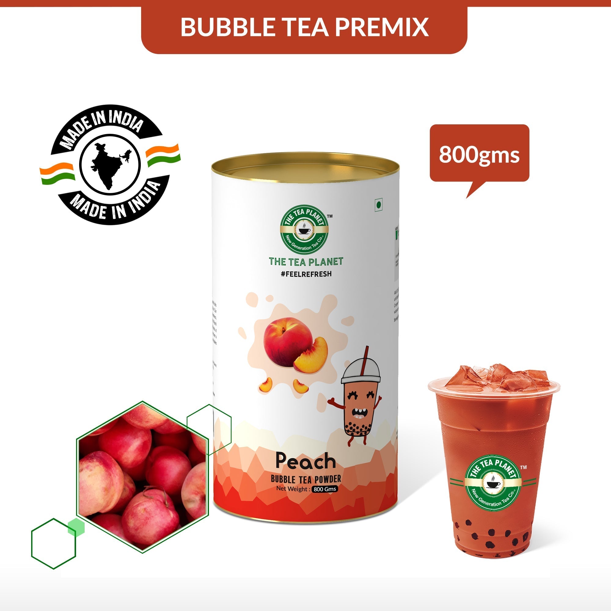 Peach Bubble Tea Premix