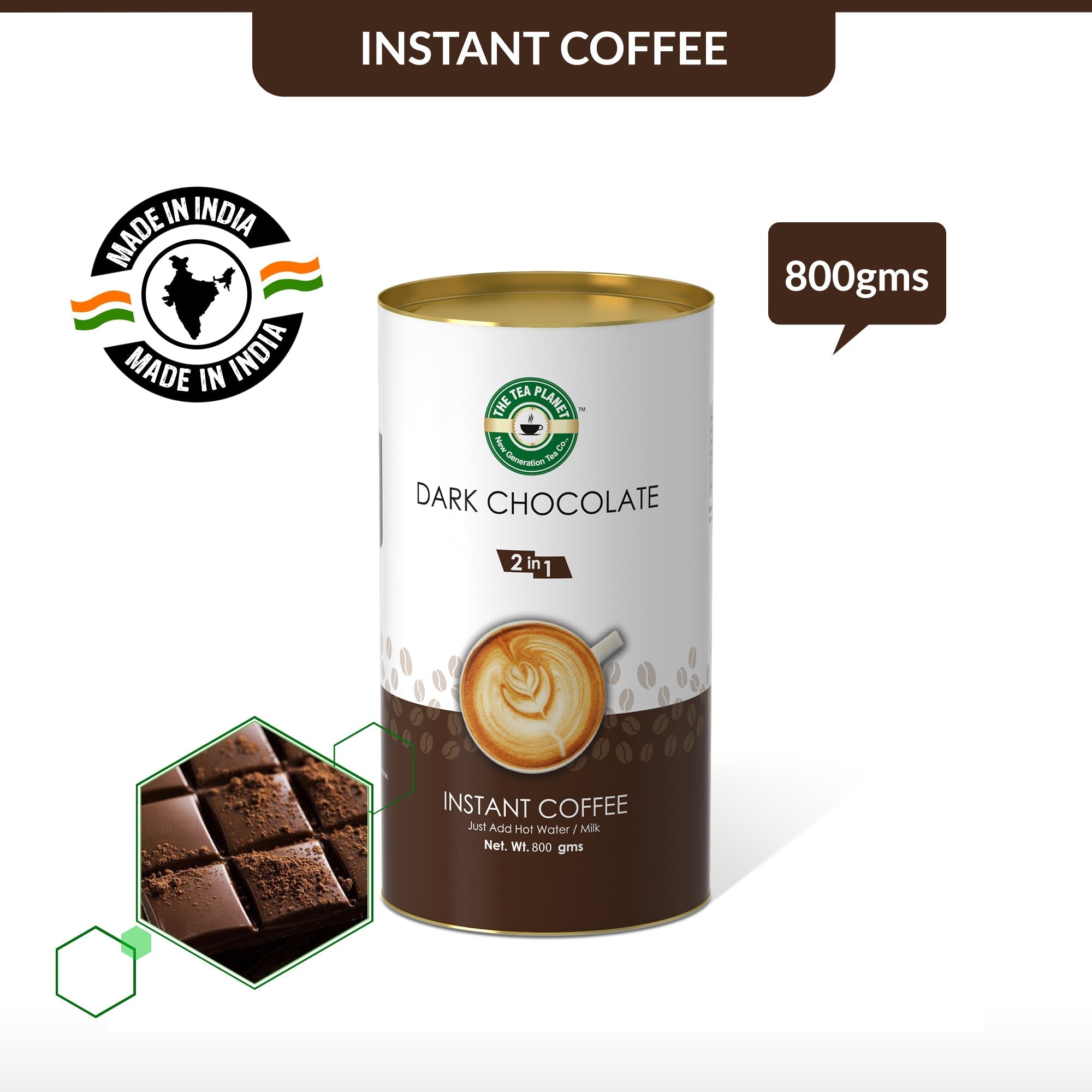 Dark Chocolate Instant Coffee Premix (2 in 1)