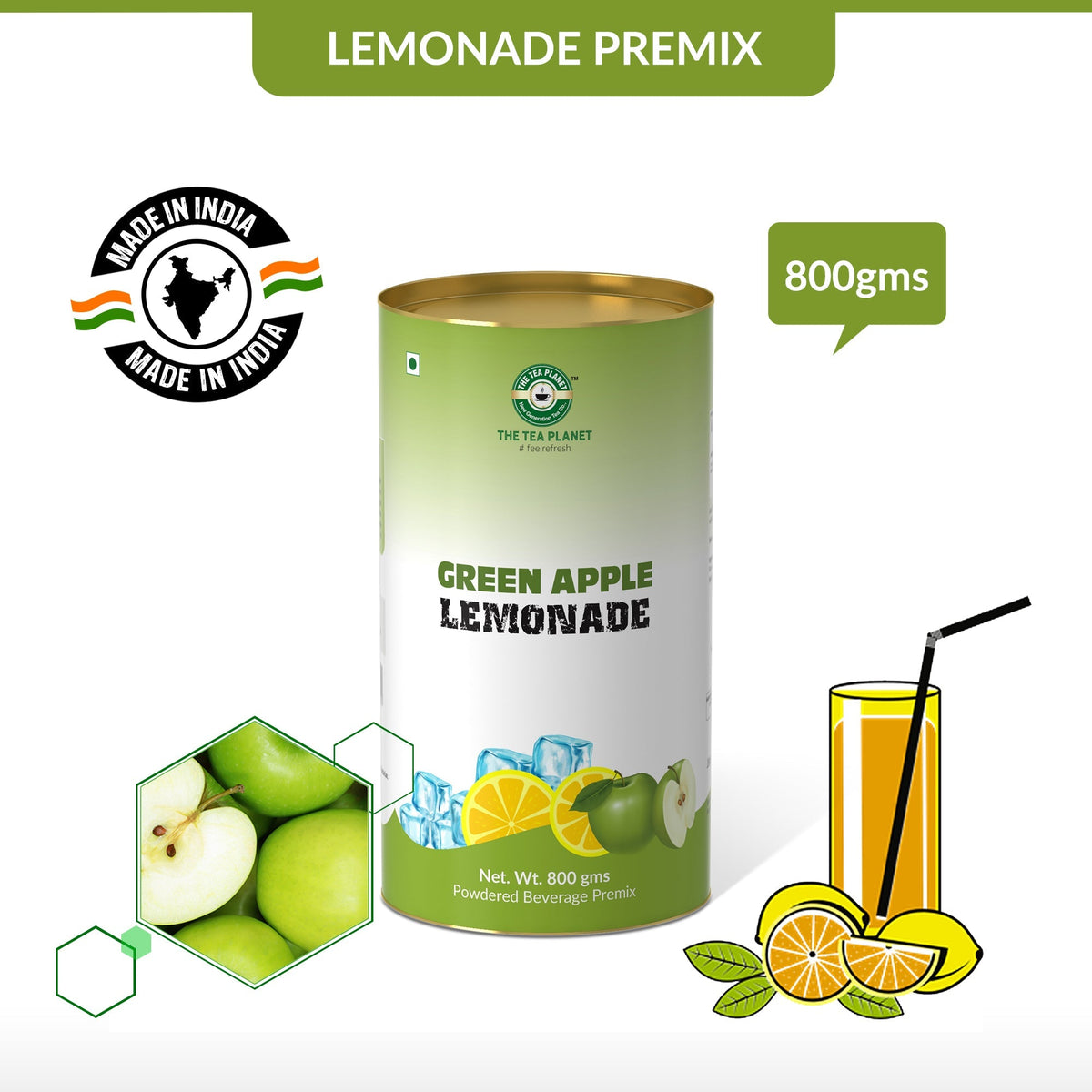 Green Apple Lemonade Premix - 800 gms