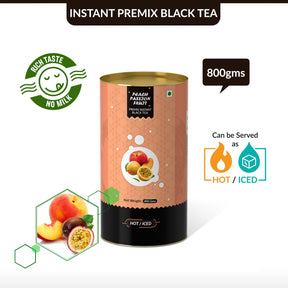 Peach & Passion Fruit Flavored Instant Black Tea - 400 gms