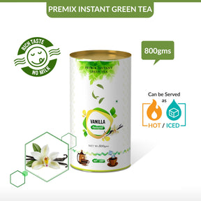 Vanilla Flavored Instant Green Tea - 800 gms