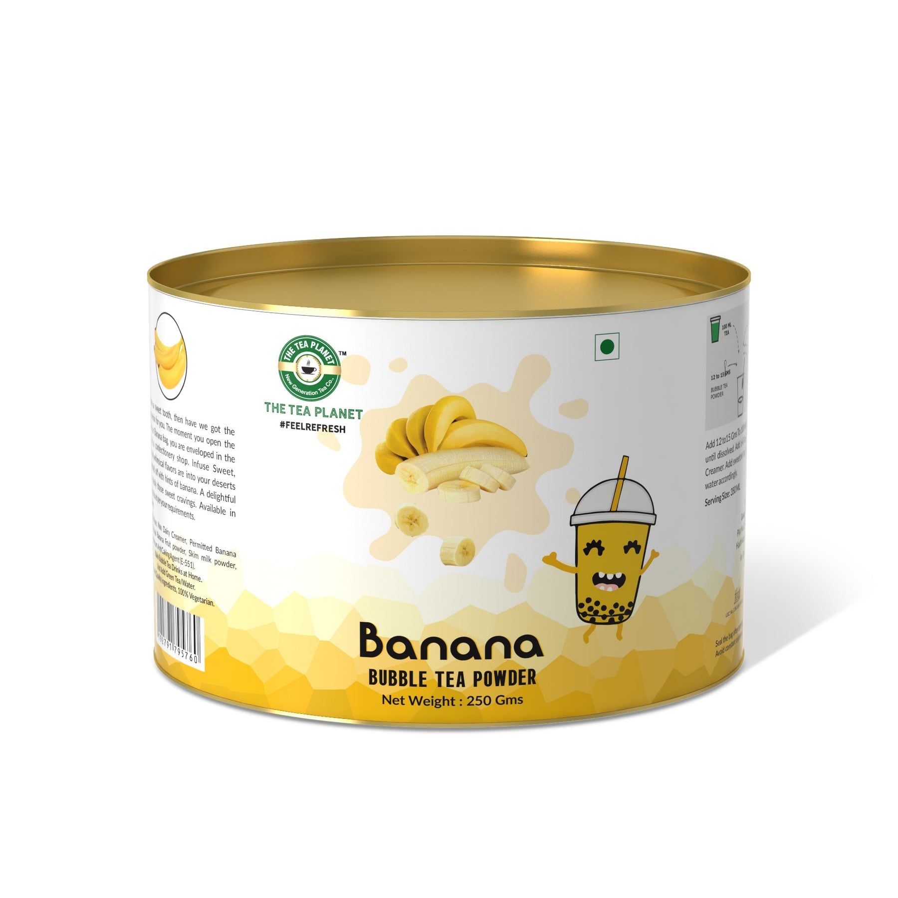 Banana Bubble Tea Premix - 400 gms