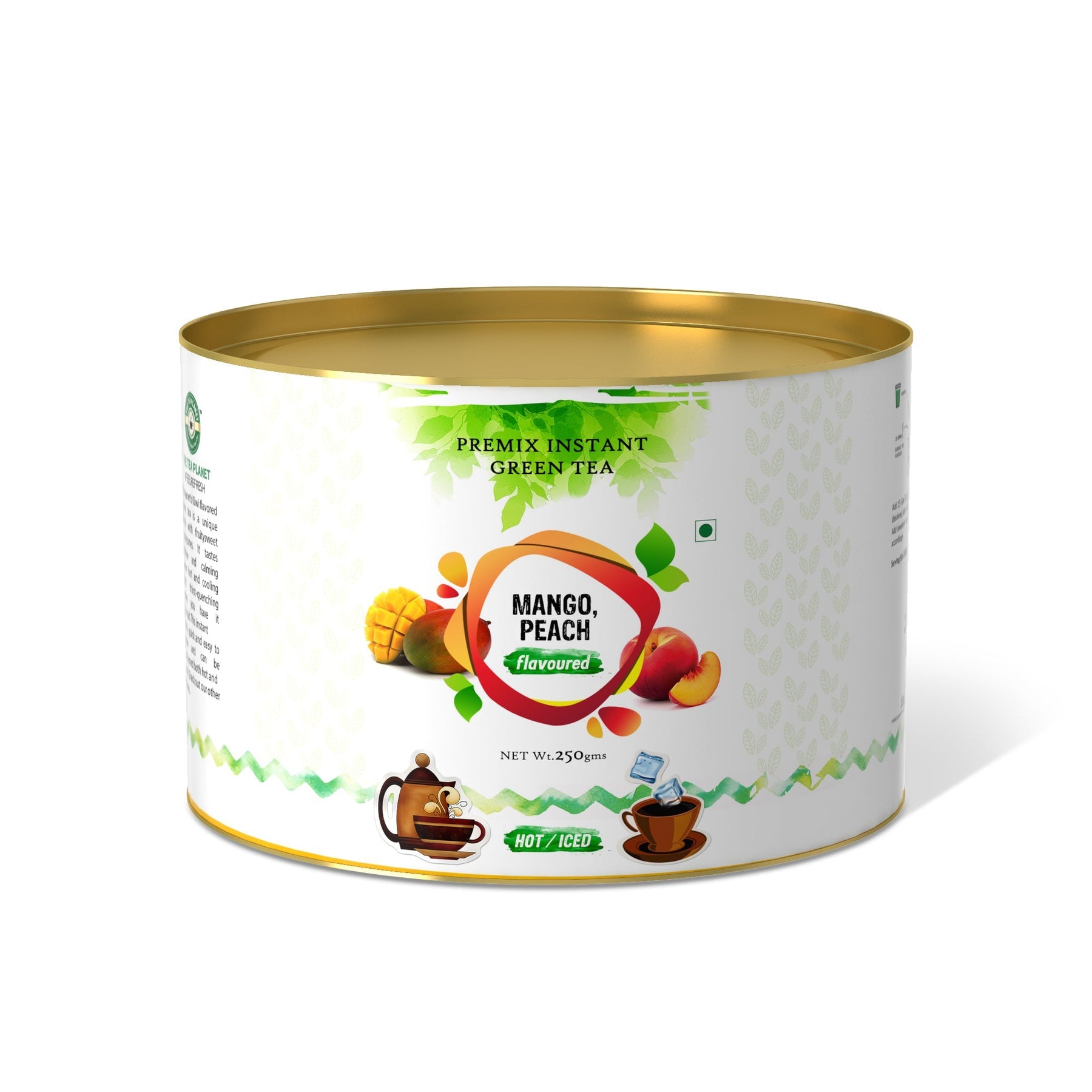 Mango & Peach Flavored Instant Green Tea - 800 gms