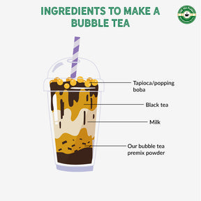 Ginger Jasmine Bubble Tea Premix - 400 gms