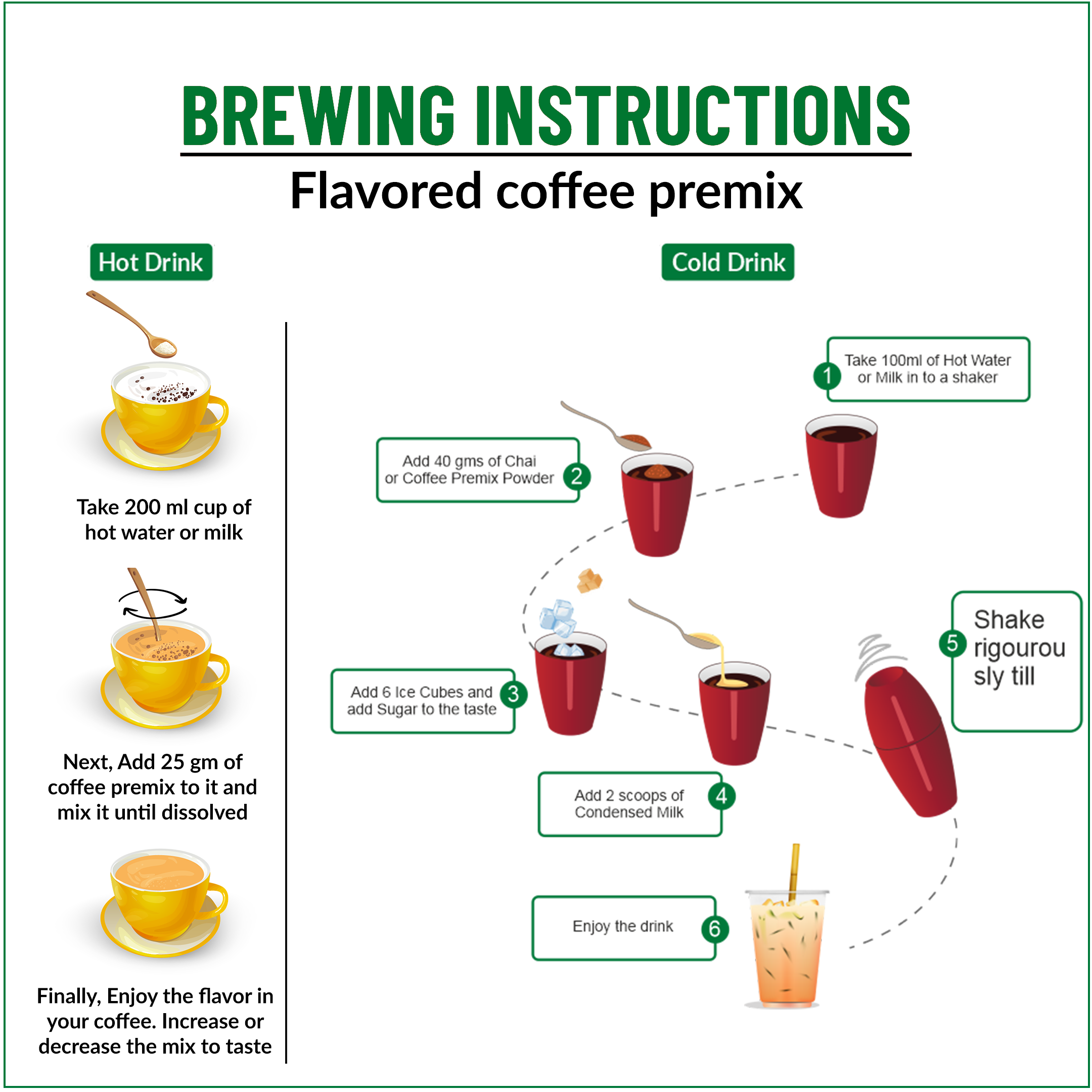 Strawberry Banana Instant Coffee Premix (3 in 1) - 800 gms