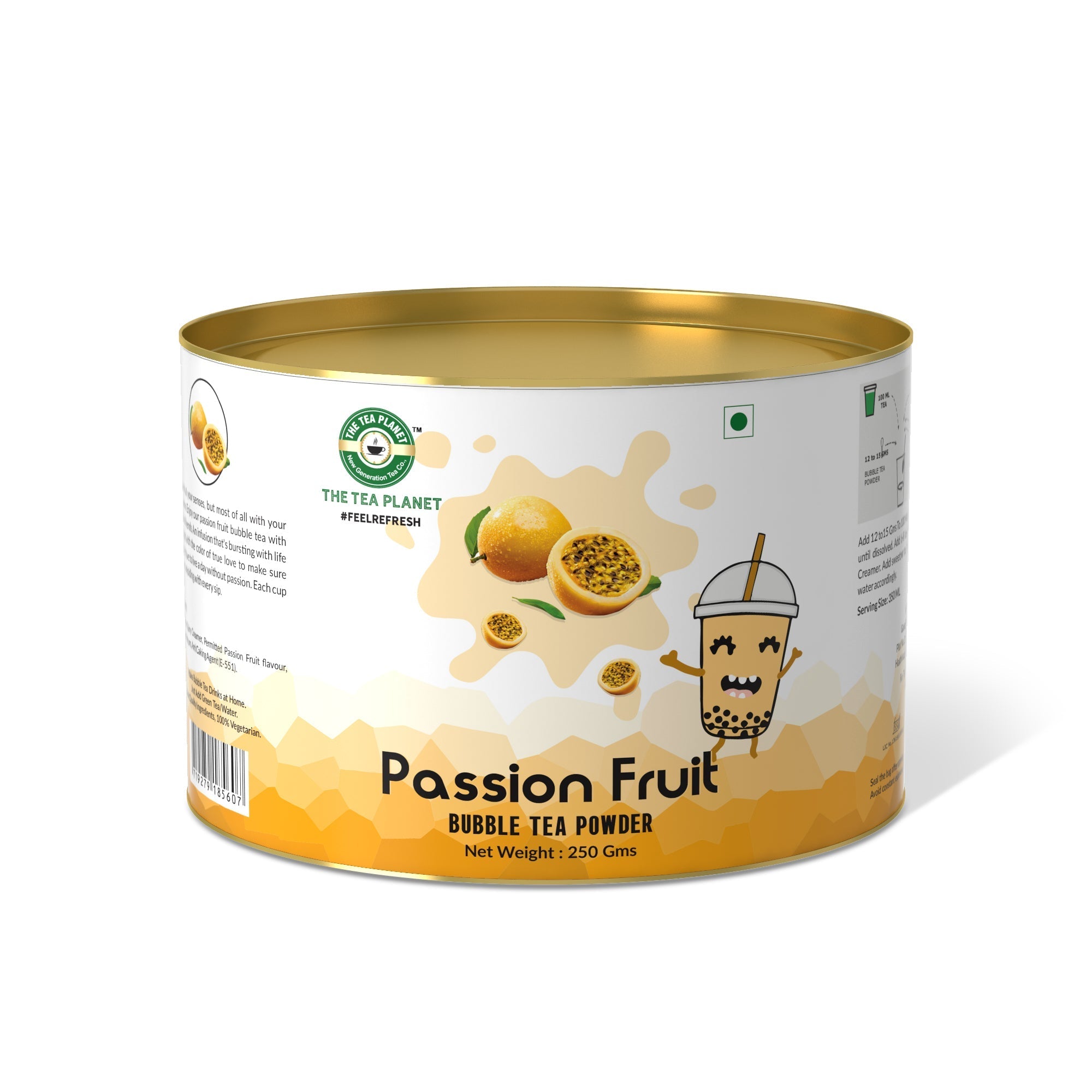 Passion Fruit Bubble Tea Premix - 400 gms