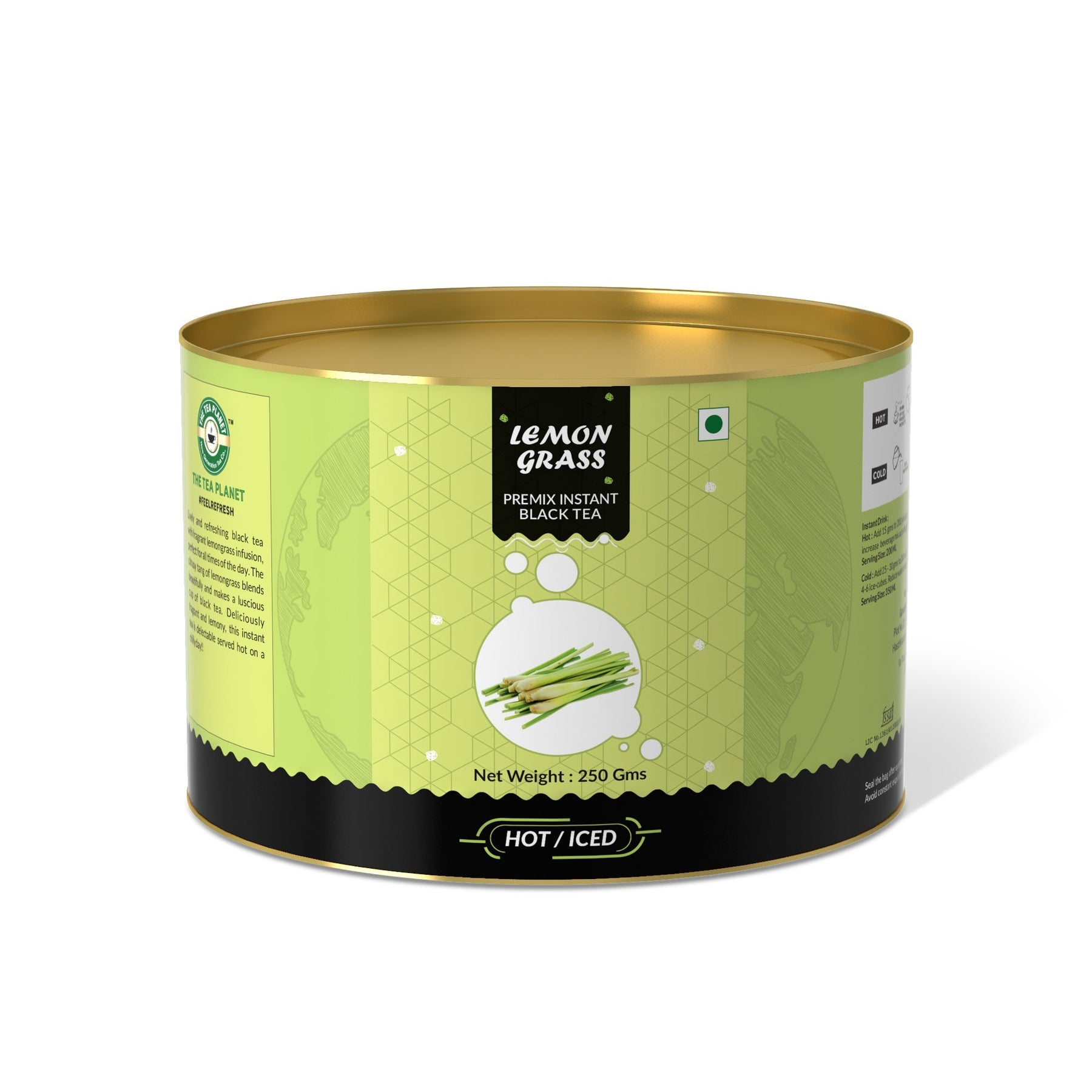 Lemongrass Flavored Instant Black Tea - 400 gms