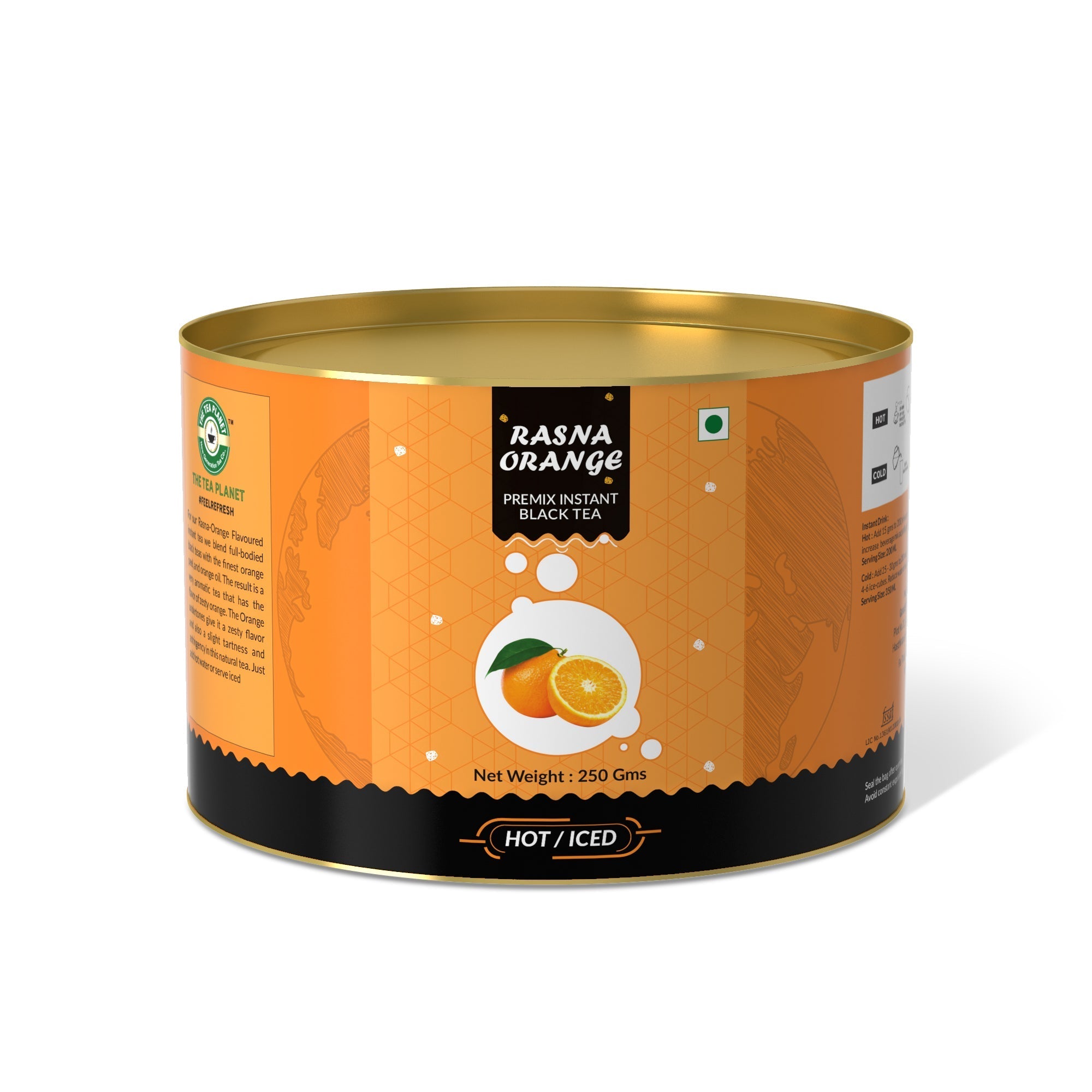 Rasna Orange Flavored Instant Black Tea - 800 gms