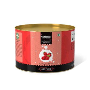 Strawberry & Rasberry Flavored Instant Black Tea - 400 gms