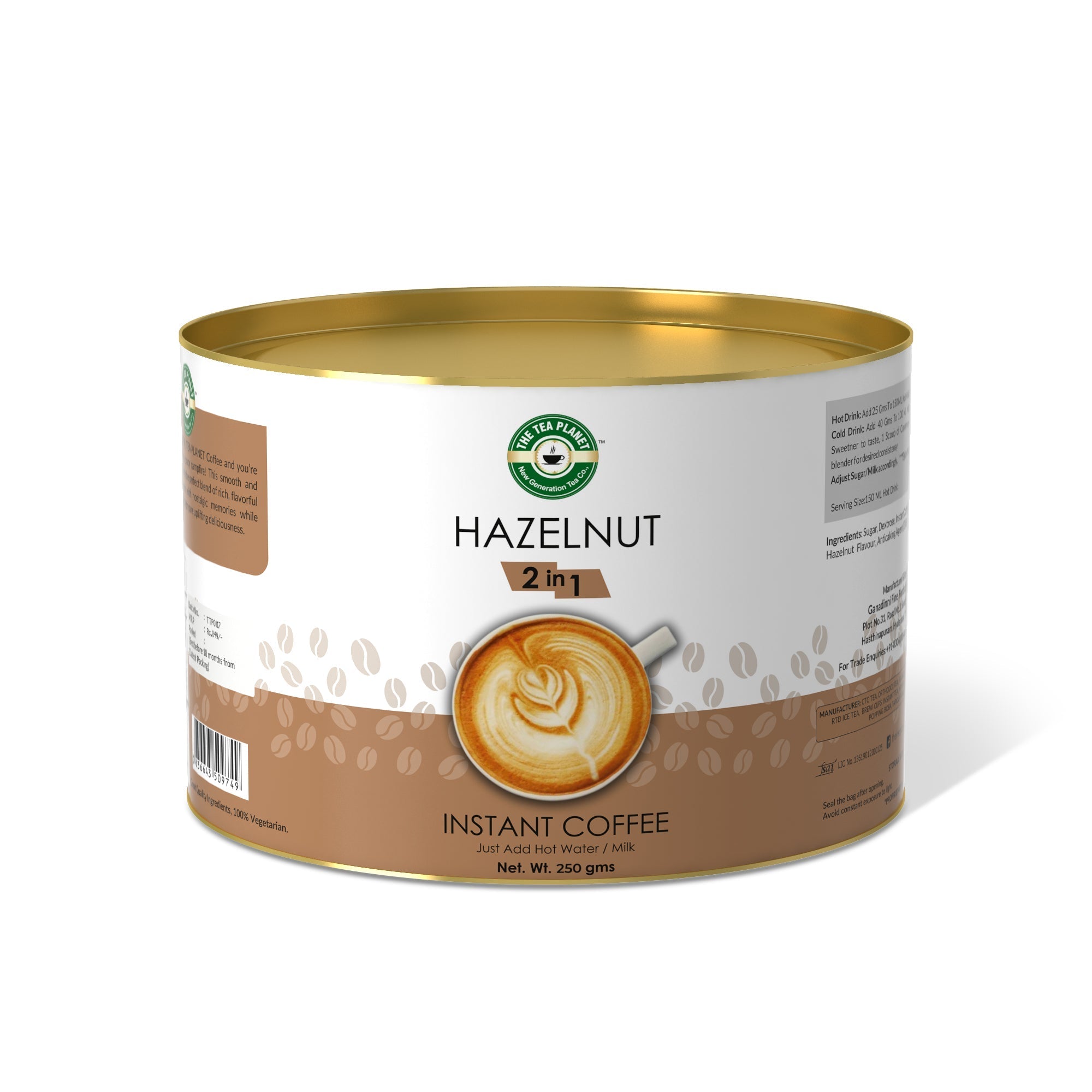 Hazelnet Instant Coffee Premix (2 in 1)