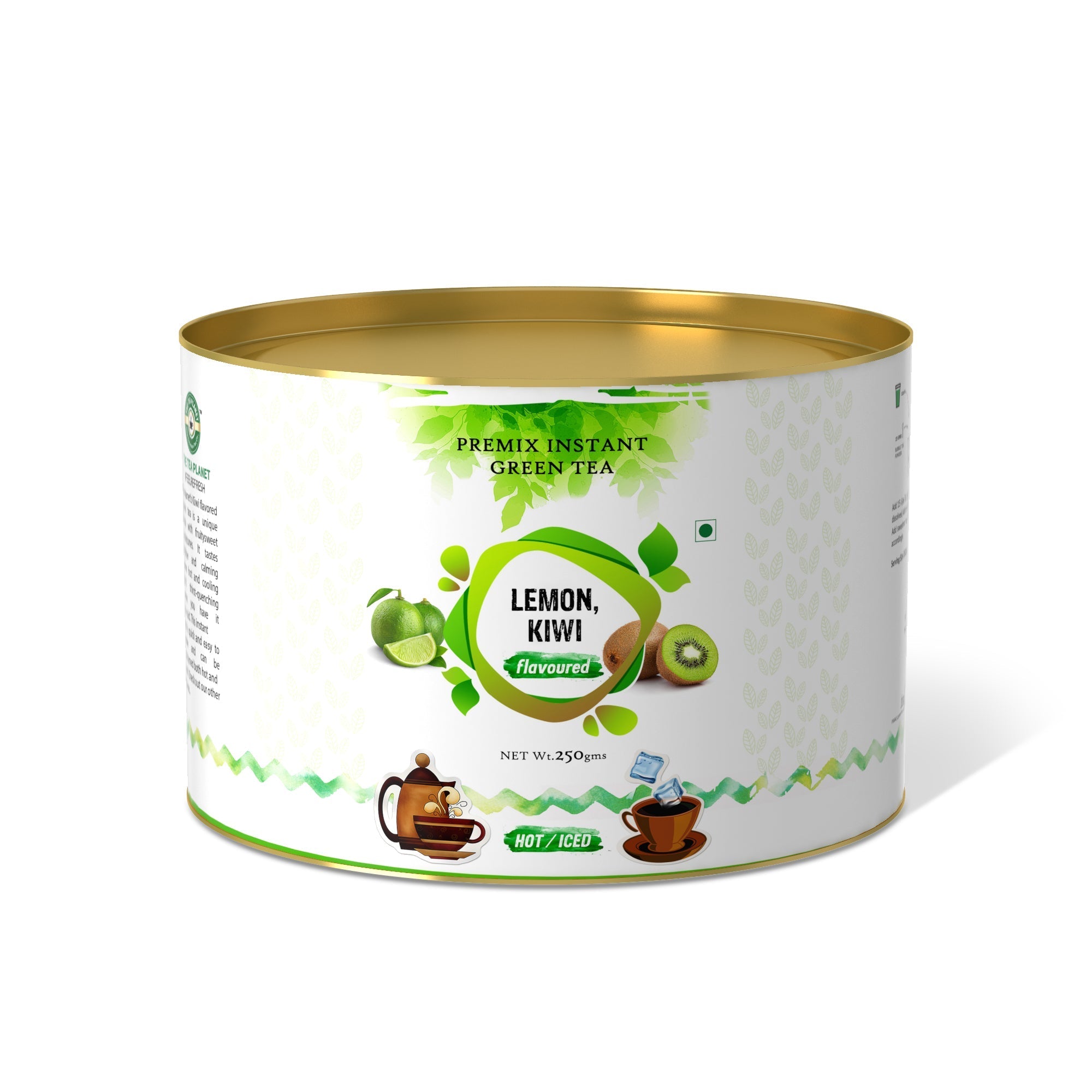 Lemon Kiwi Flavored Instant Green Tea - 400 gms