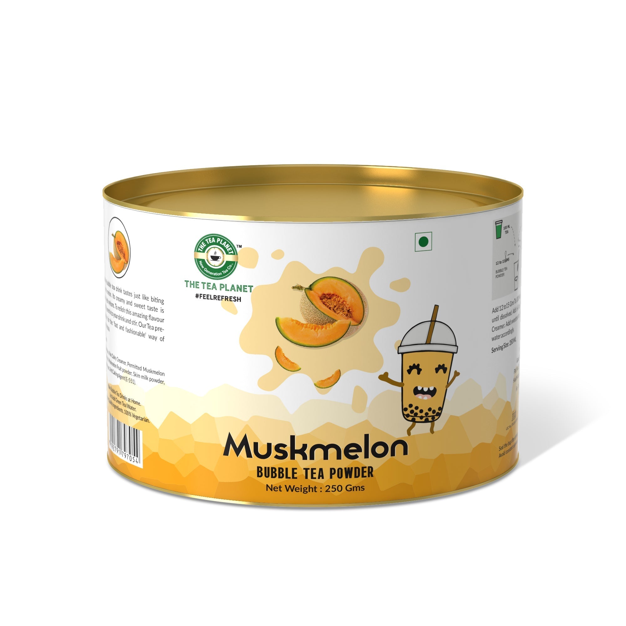 Muskmelon Bubble Tea Premix - 800 gms