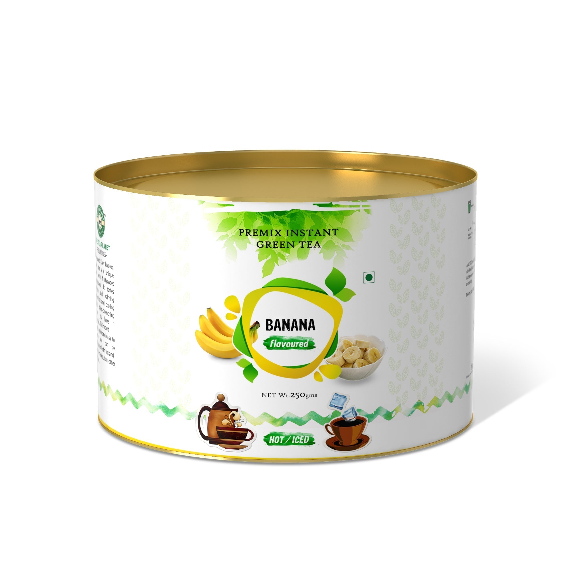 Banana Flavored Instant Green Tea - 800 gms