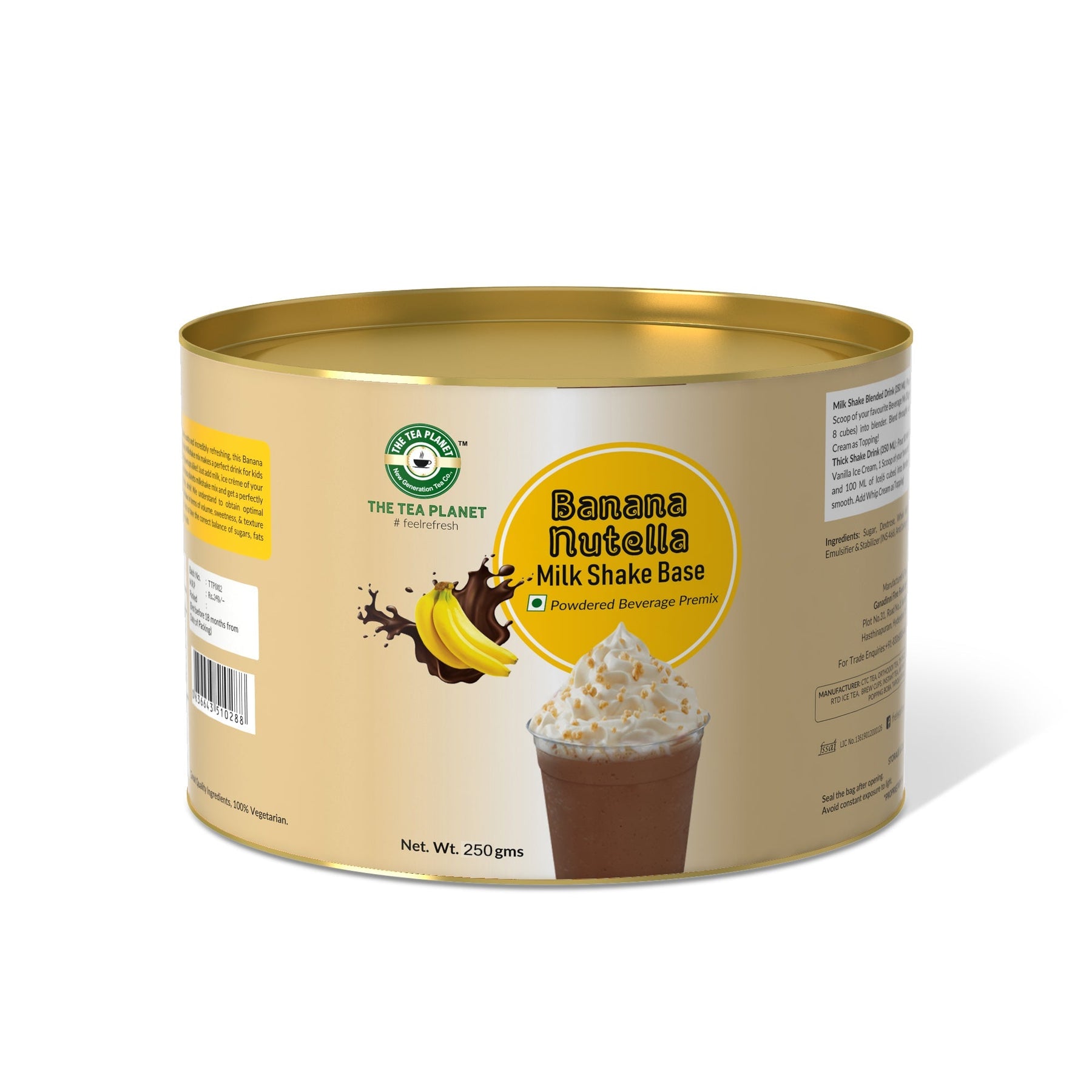 Banana Nutella Milkshake Mix - 800 gms
