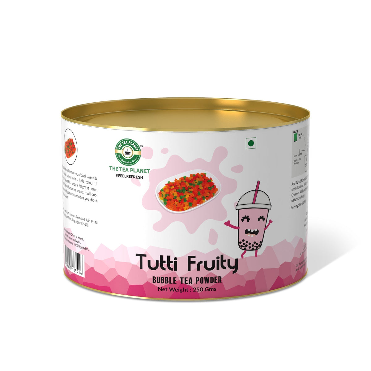 Tutti Fruity Bubble Tea Premix - 400 gms