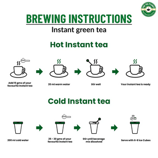 Peach & Passion Fruit Flavored Instant Green Tea