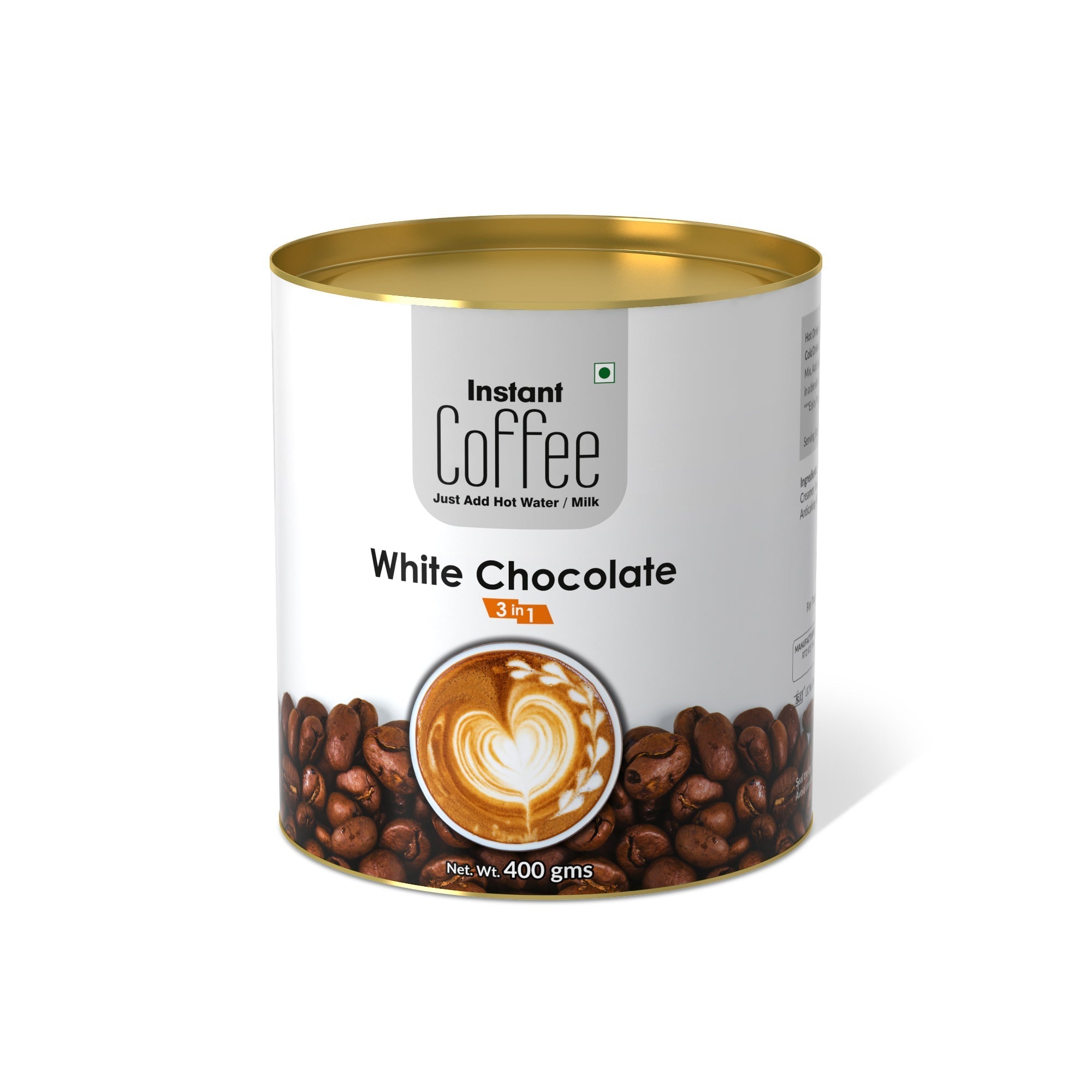 White Instant Chocolate Premix (3 in 1) - 400 gms