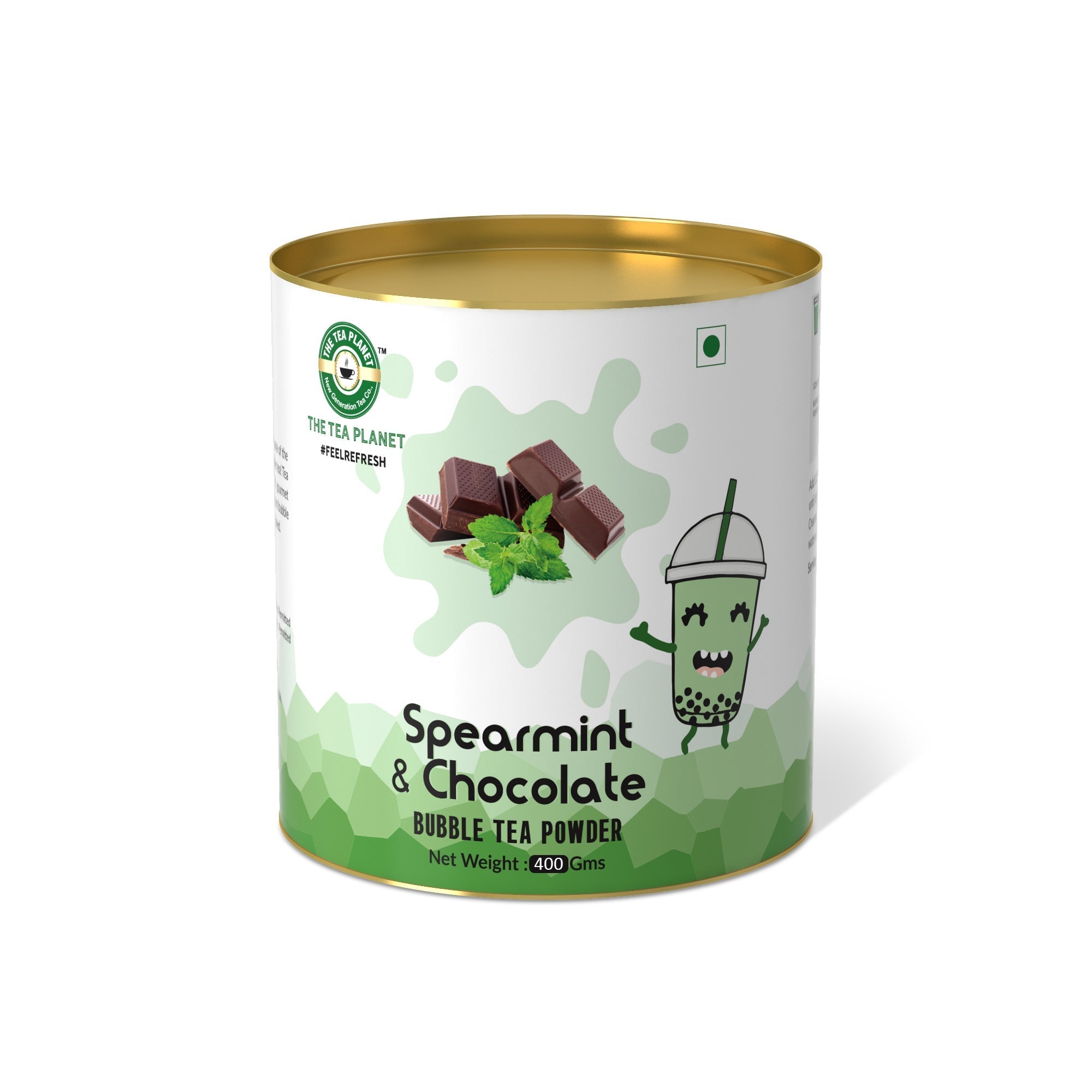 Spearmint Chocolate Bubble Tea Premix - 400 gms