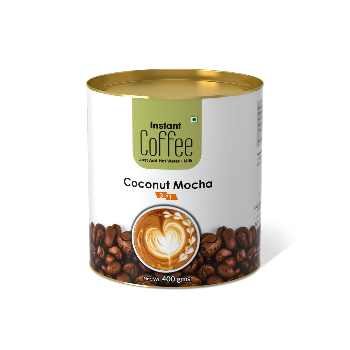 Coconut Mocha Instant Coffee Premix (3 in 1) - 400 gms