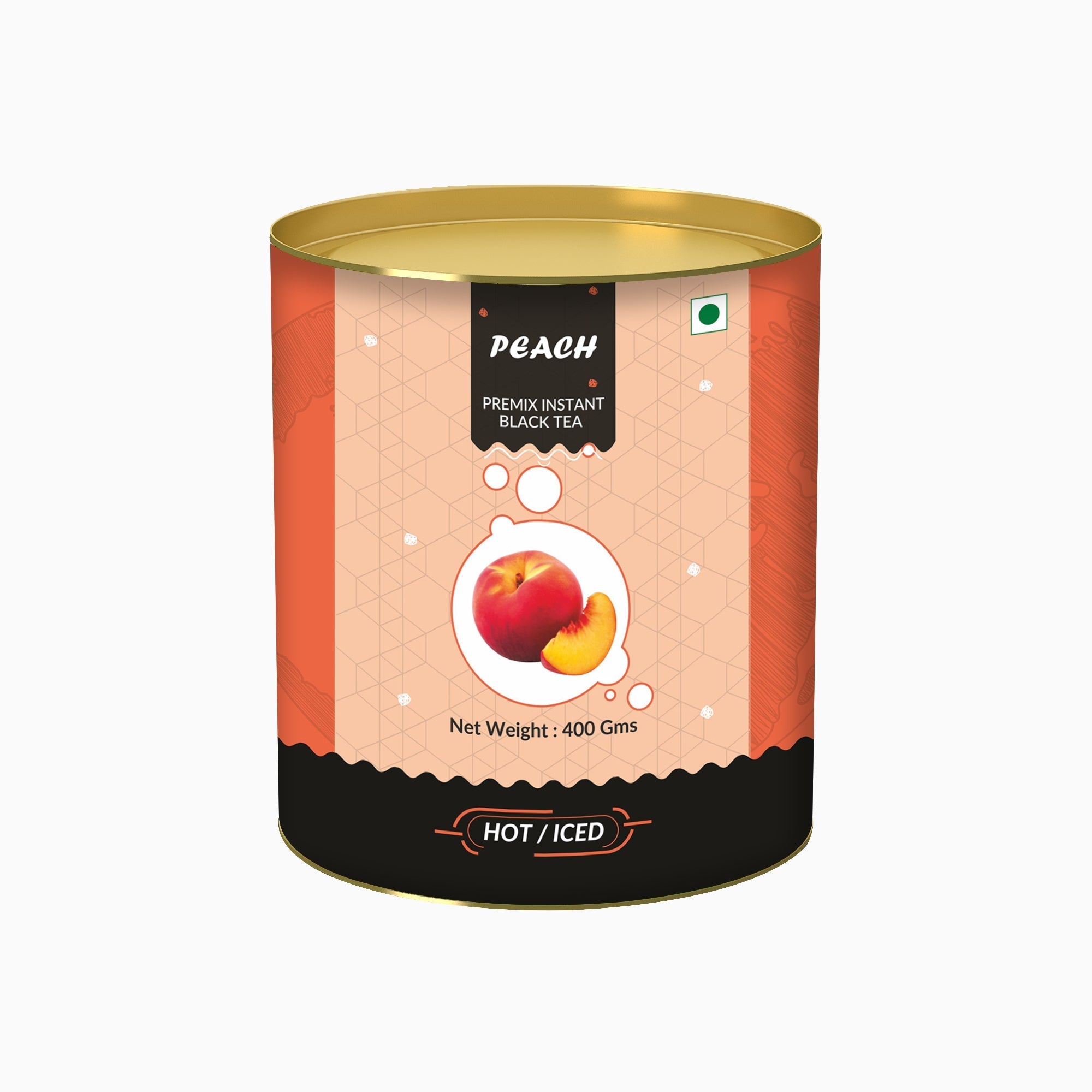 Peach Flavored Instant Black Tea - 400 gms