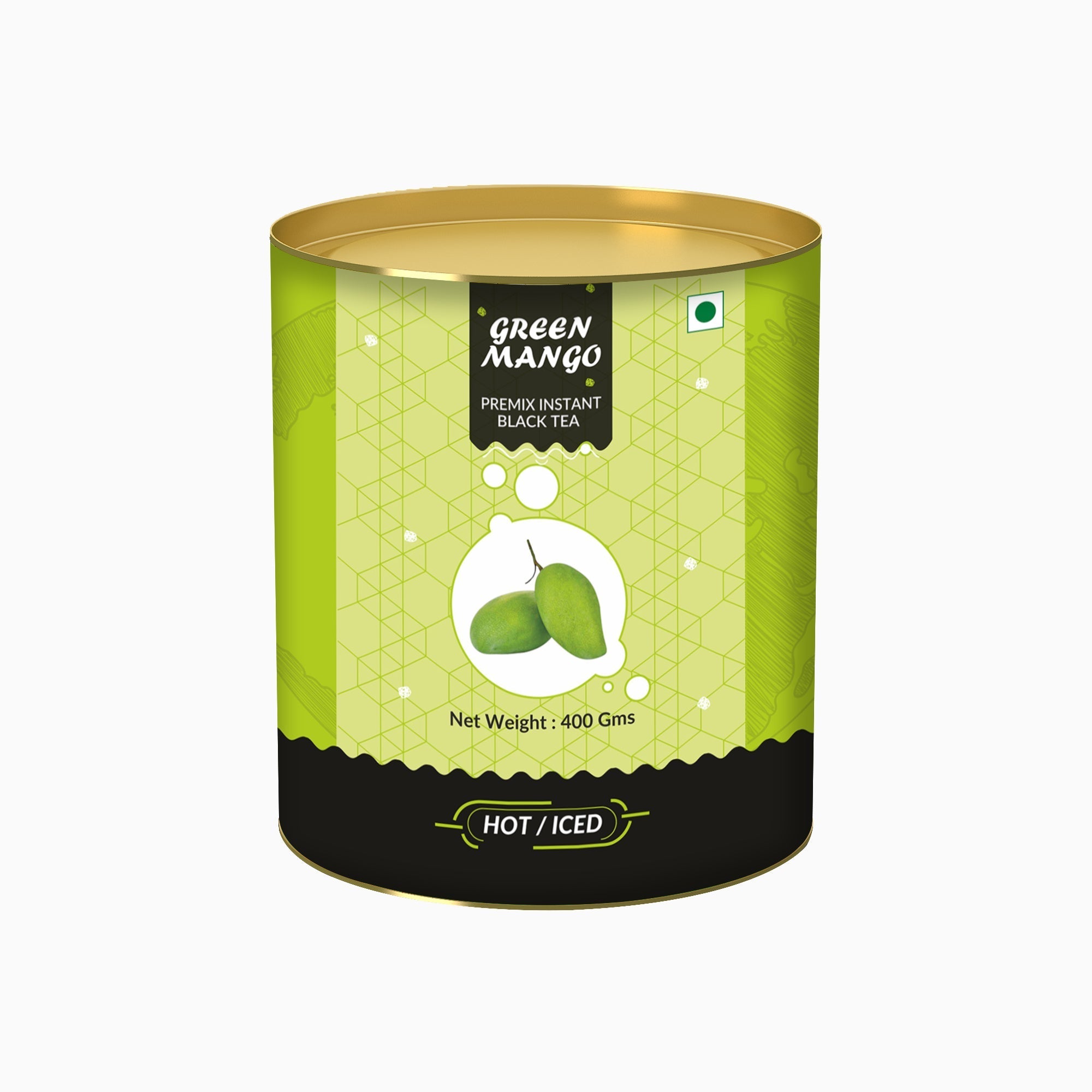 Green Mango Flavored Instant Black Tea - 400 gms