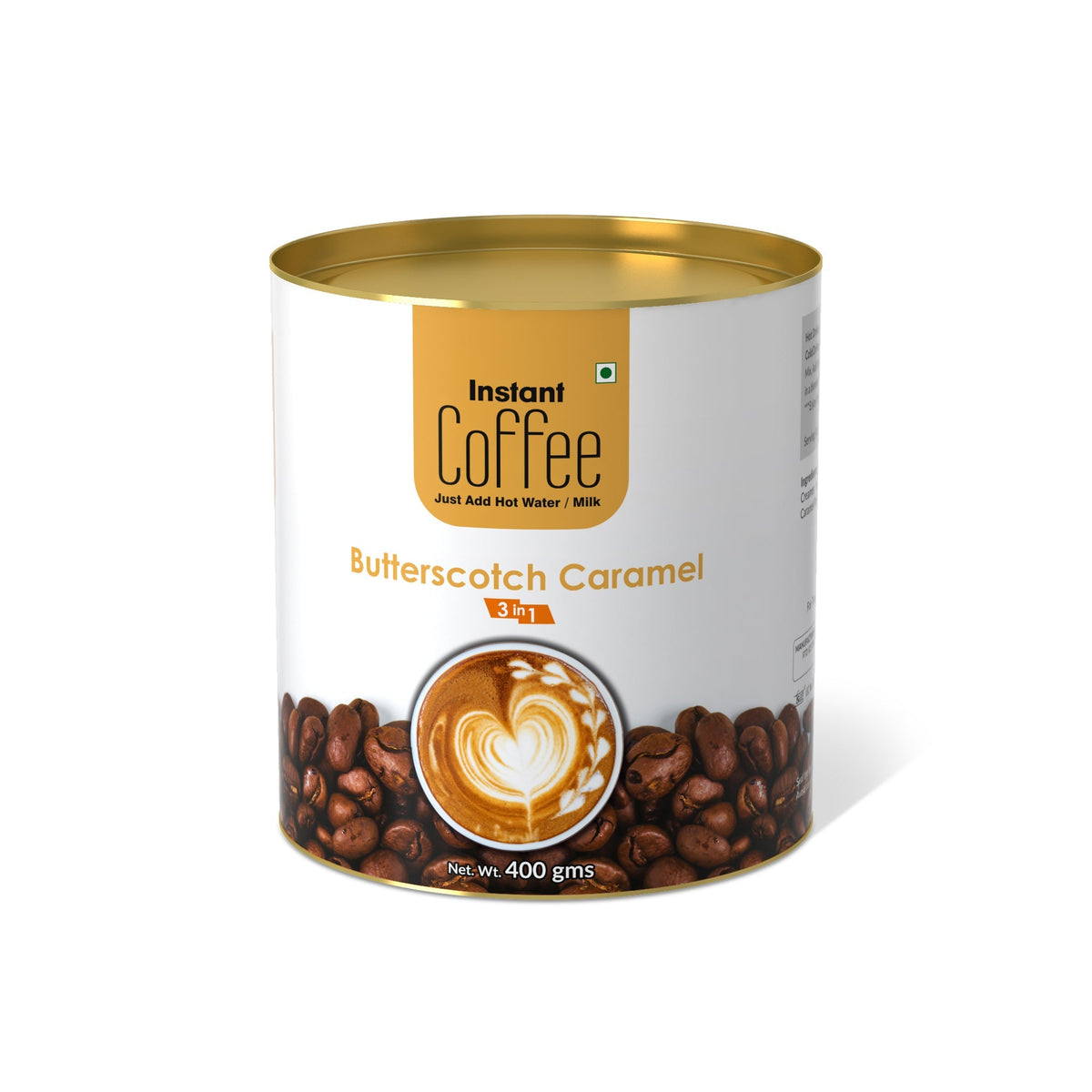 Butterscotch Instant Caramel Coffee Premix (3 in 1) - 400 gms