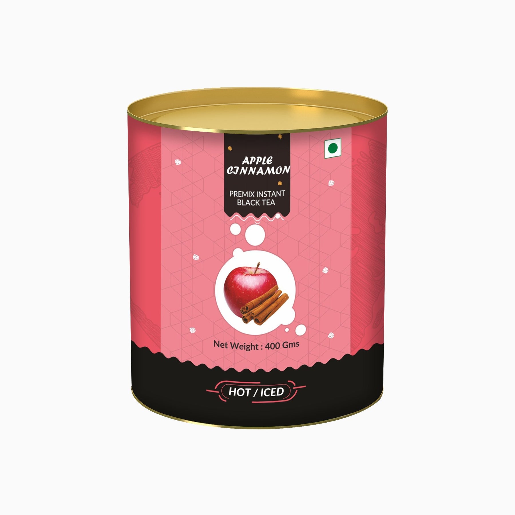 Apple Cinnamon Flavored Instant Black Tea - 400 gms