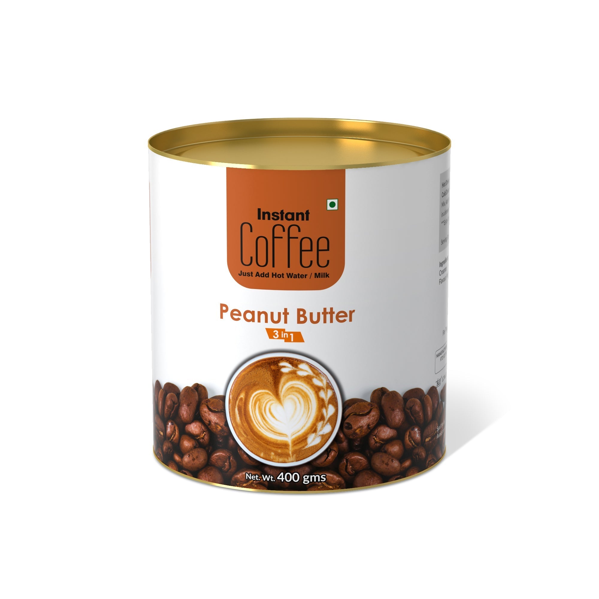 Peanut Butter Instant Coffee Premix (3 in 1) - 400 gms