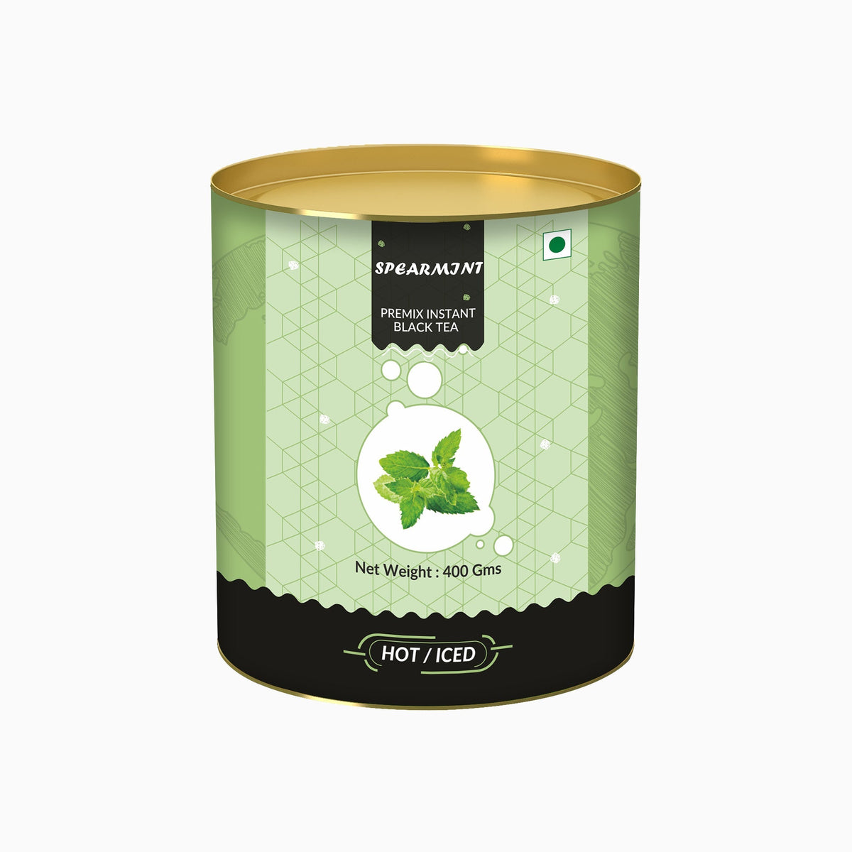 Spearmint Flavored Instant Black Tea - 400 gms