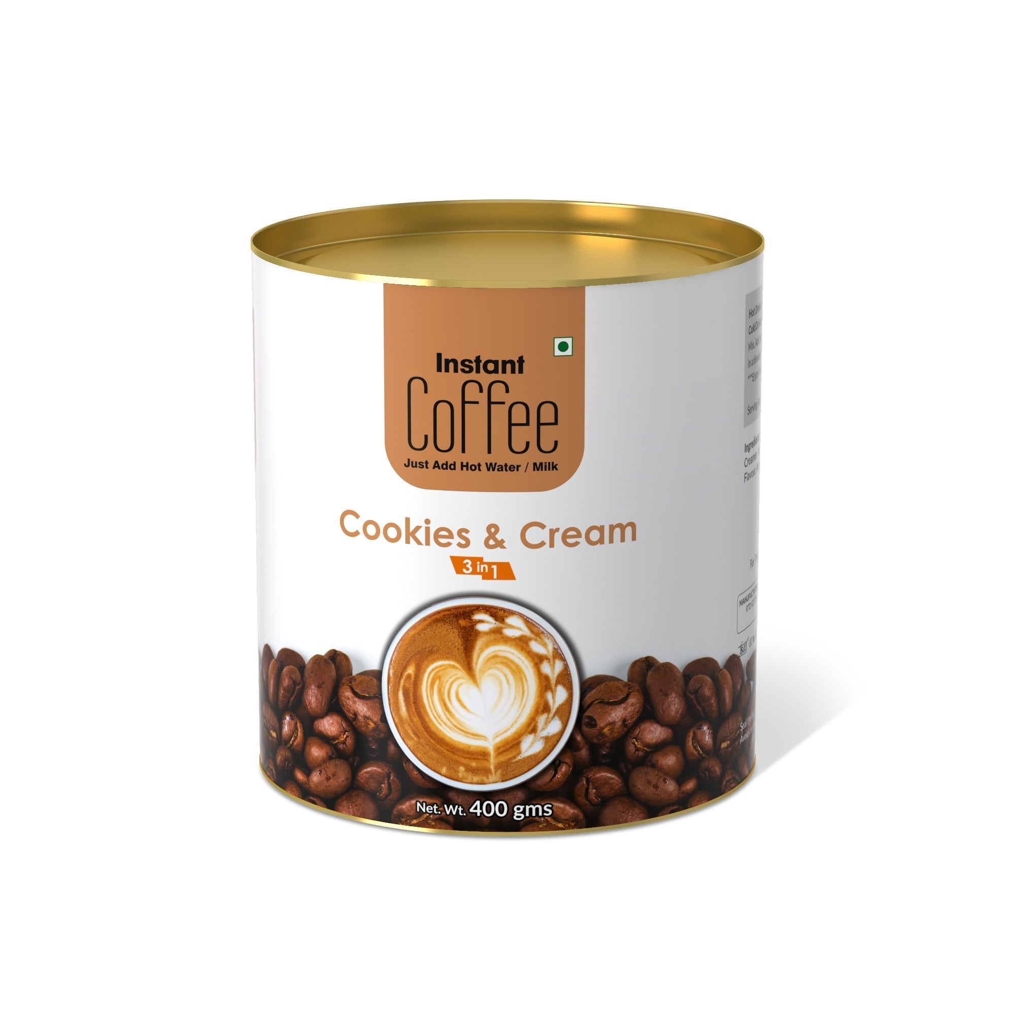 Cookies & Cream Instant Coffee Premix (3 in 1) - 400 gms