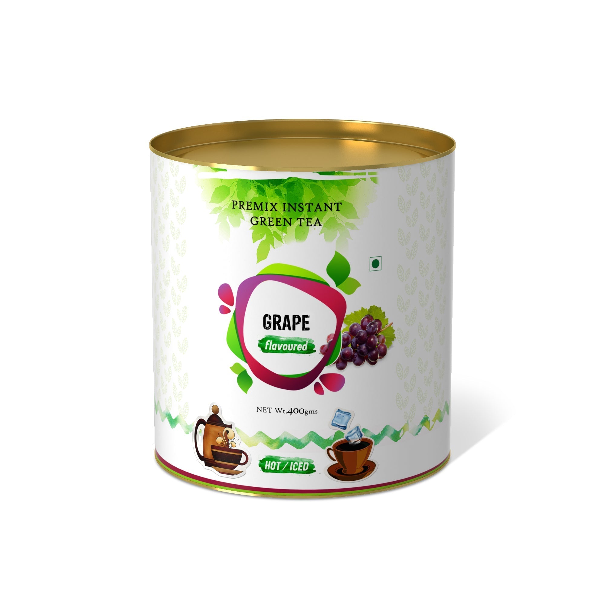 Grape Flavored Instant Green Tea - 400 gms