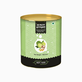 Lemon Ginger Flavored Instant Black Tea - 800 gms