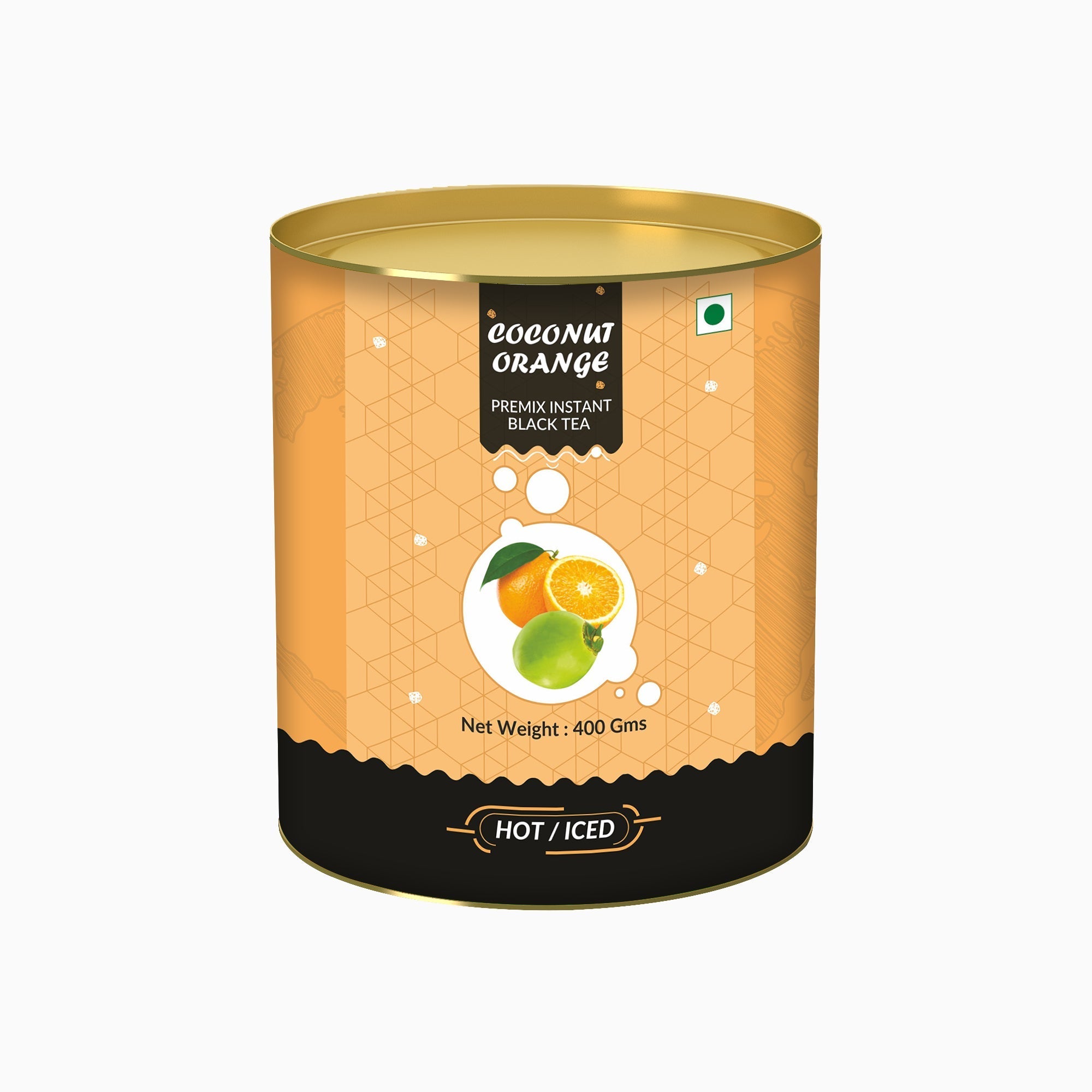 Cococnut Orange Flavored Instant Black Tea - 400 gms
