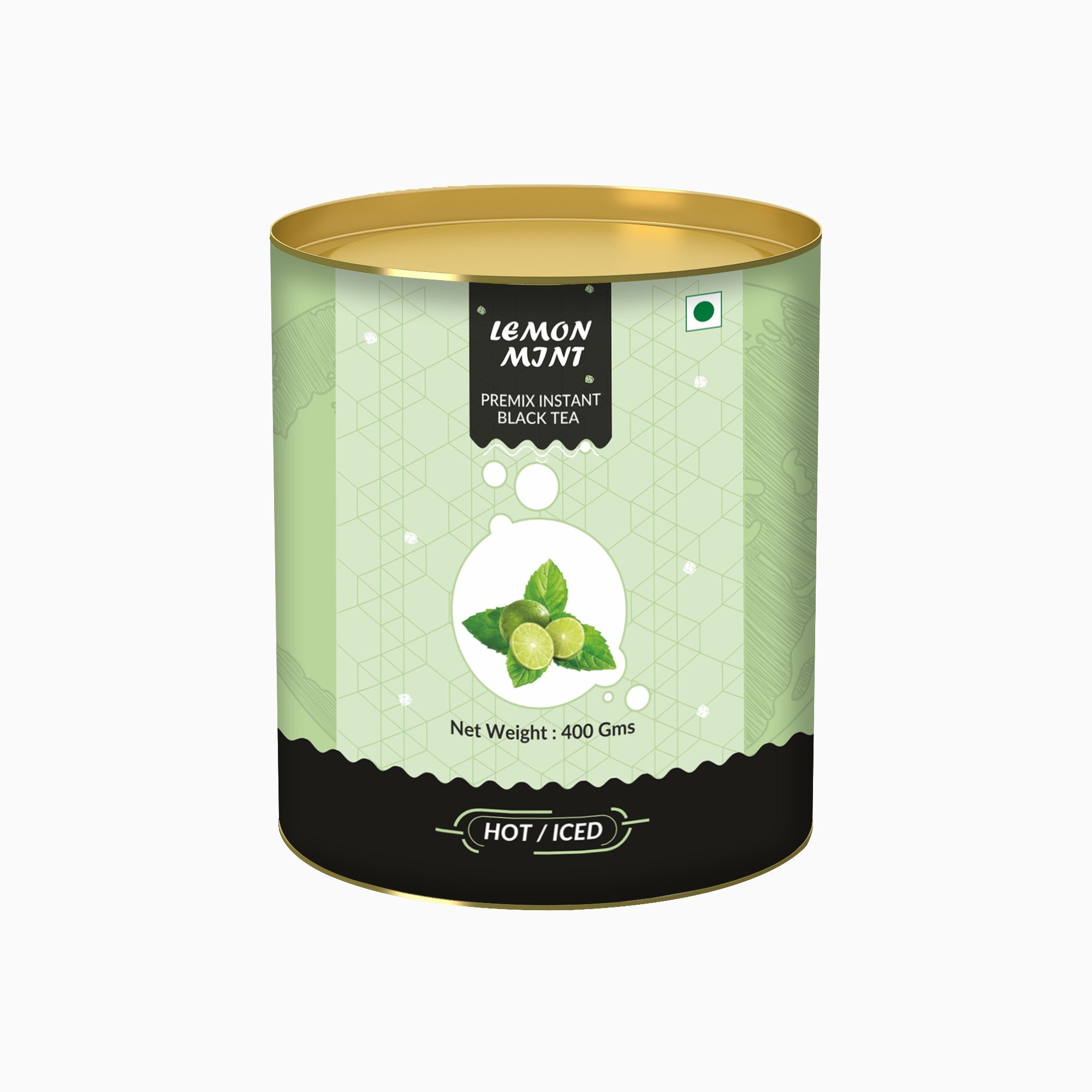 Lemon &mint Flavored Instant Black Tea - 400 gms