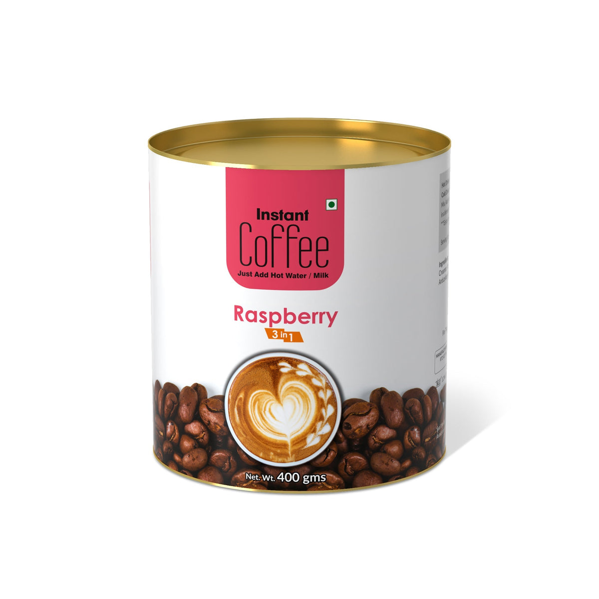 Raspberry Instant Coffee Premix (3 in 1) - 400 gms