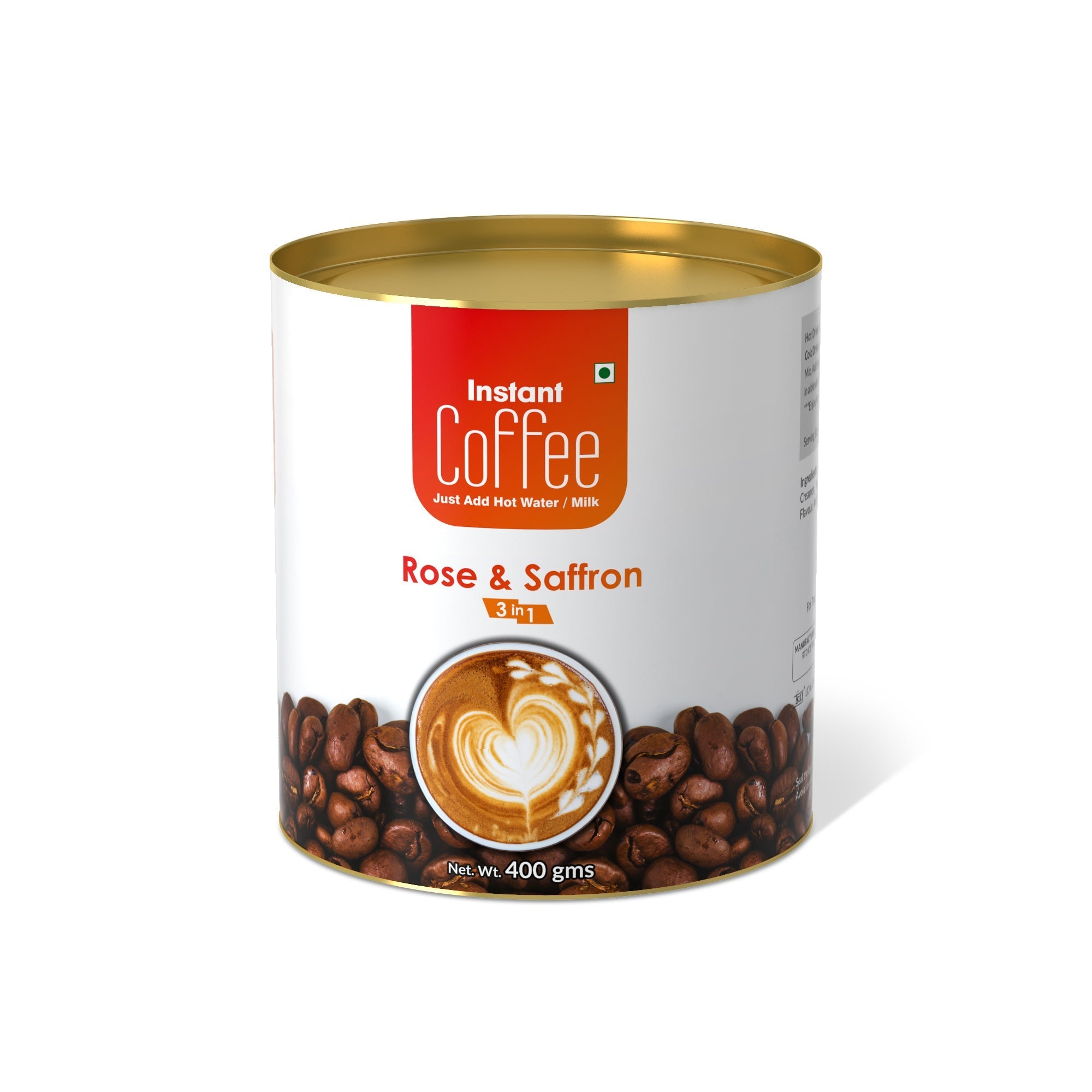 Rose & Saffron Instant Coffee Premix (3 in 1) - 800 gms