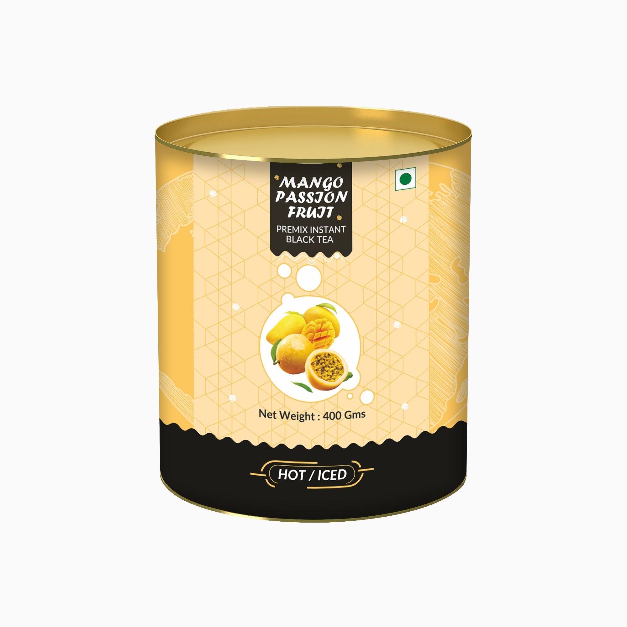 Mango Passion Fruit Flavored Instant Black Tea - 800 gms