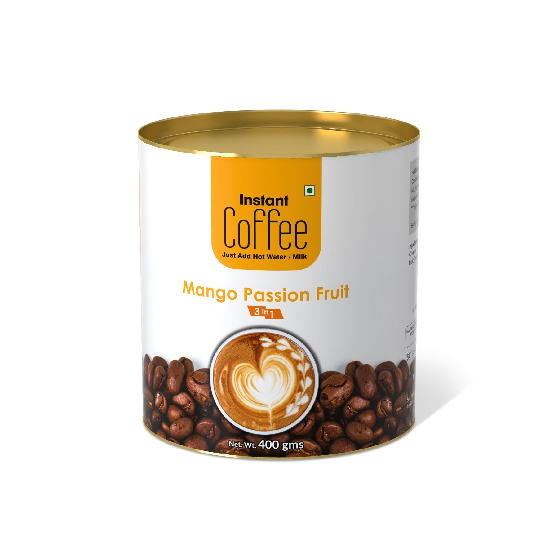 Mango Passion Fruit Instant Coffee Premix (3 in 1) - 400 gms
