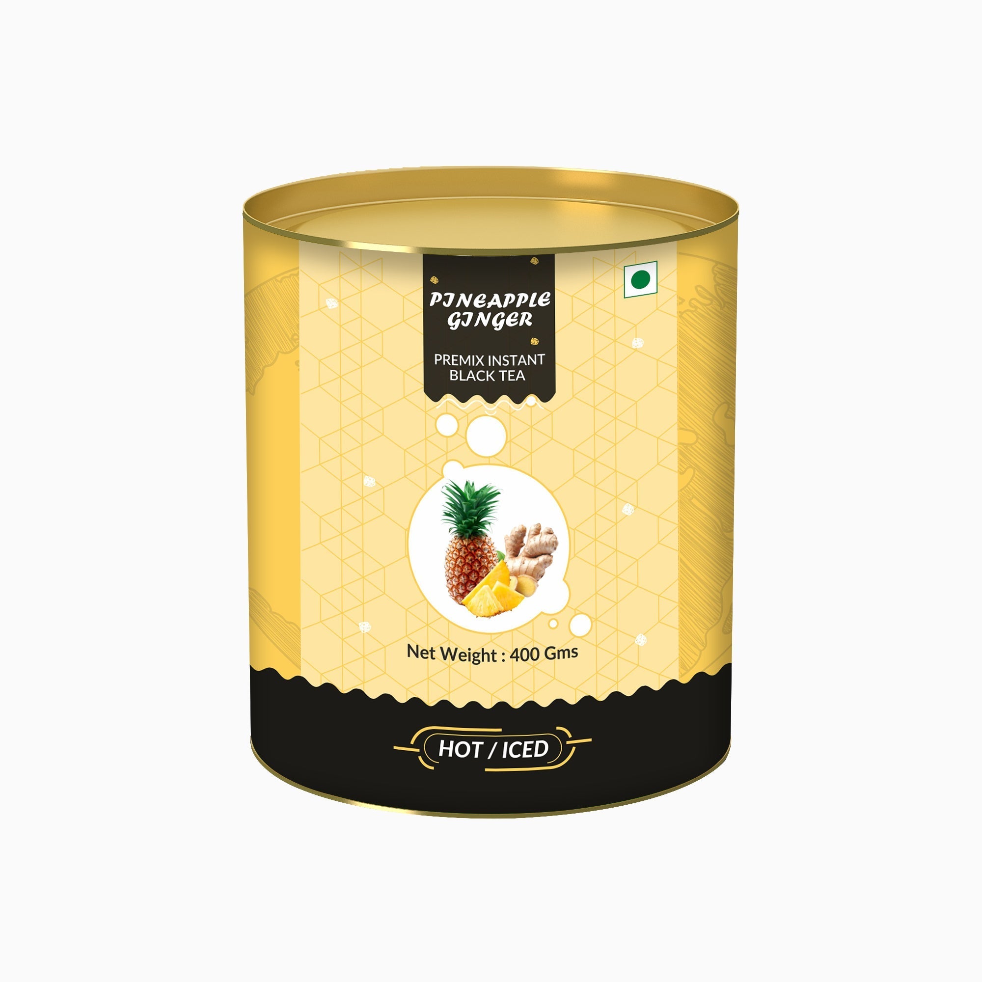 Pineapple With Ginger Flavored Instant Black Tea - 400 gms