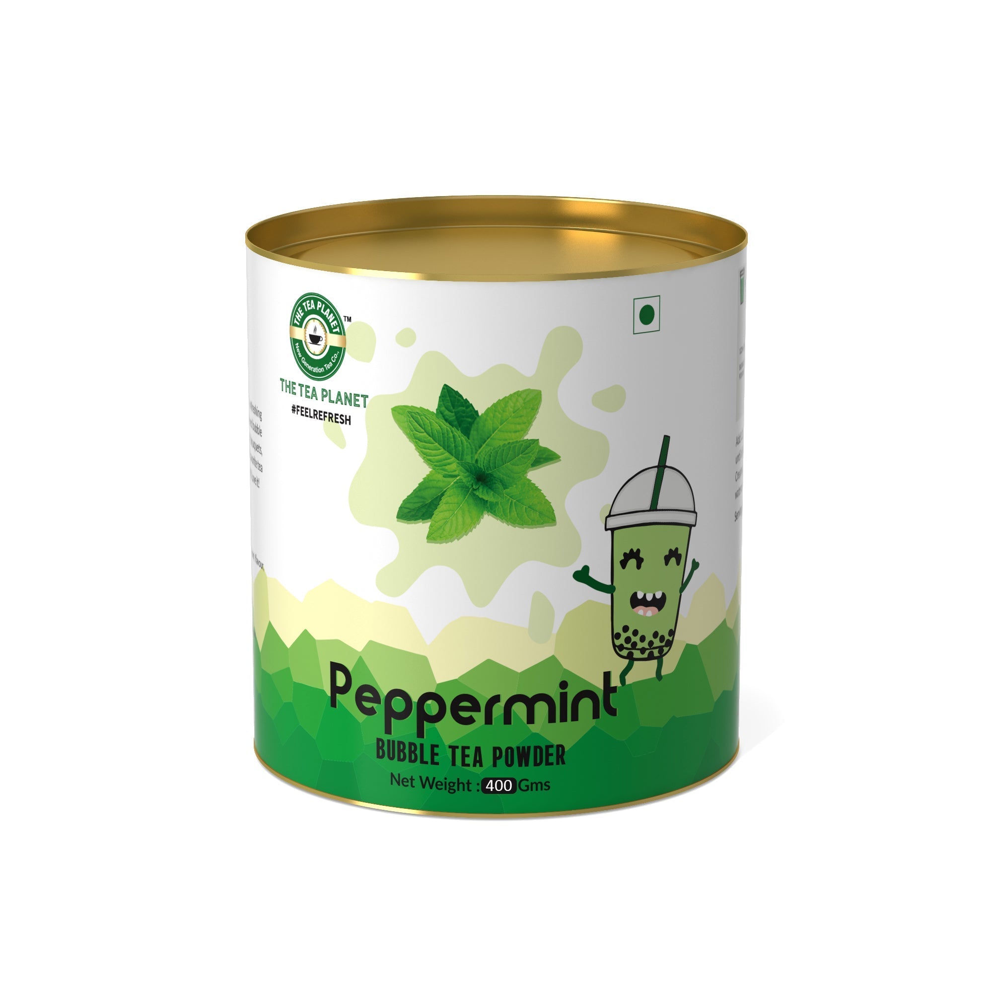 Peppermint Bubble Tea Premix - 400 gms