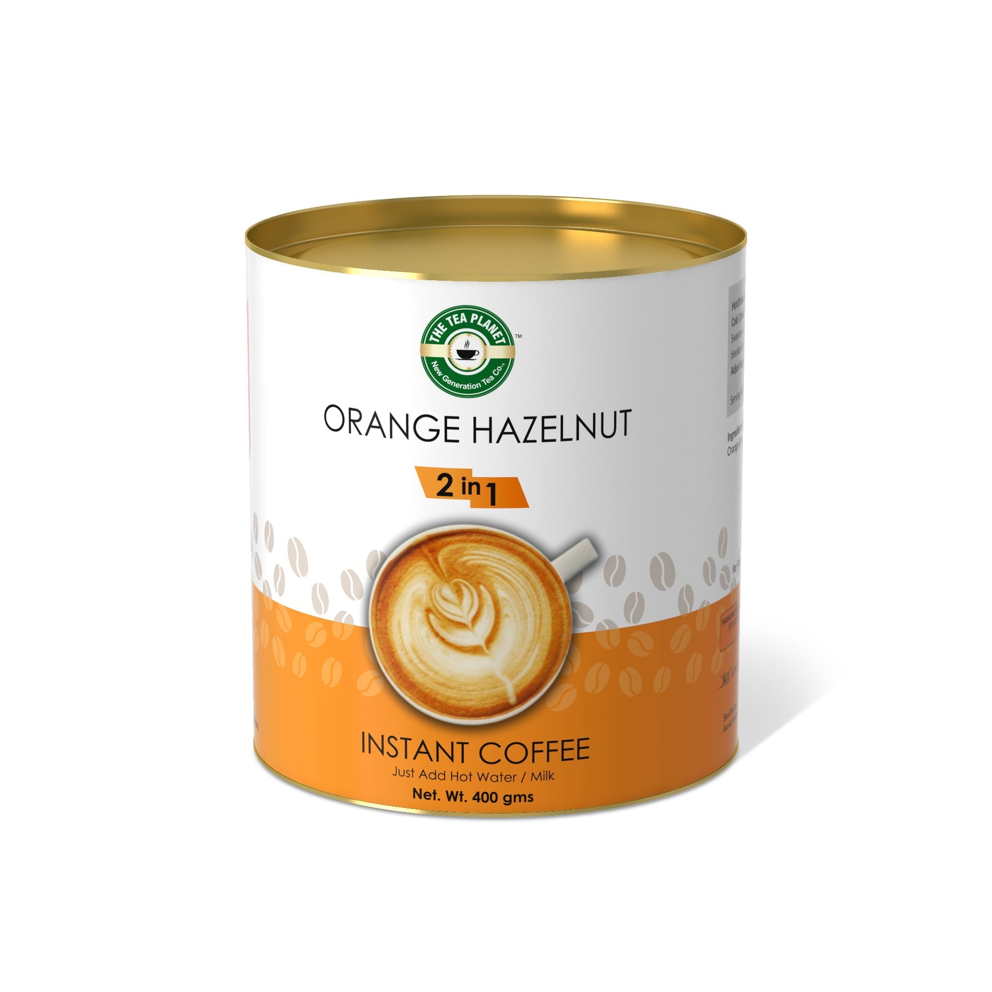 Orange Hazelnut Instant Coffee Premix (2 in 1) - 400 gms