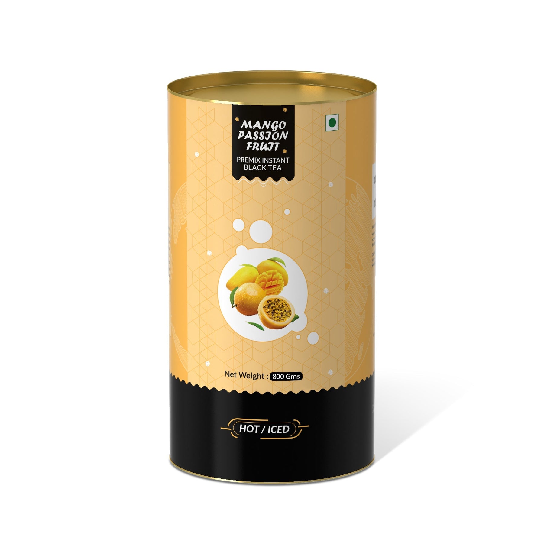 Mango Passion Fruit Flavored Instant Black Tea - 400 gms