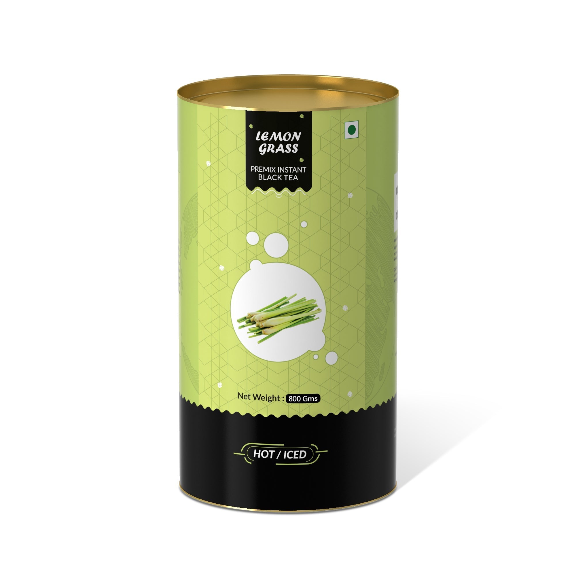 Lemongrass Flavored Instant Black Tea - 800 gms